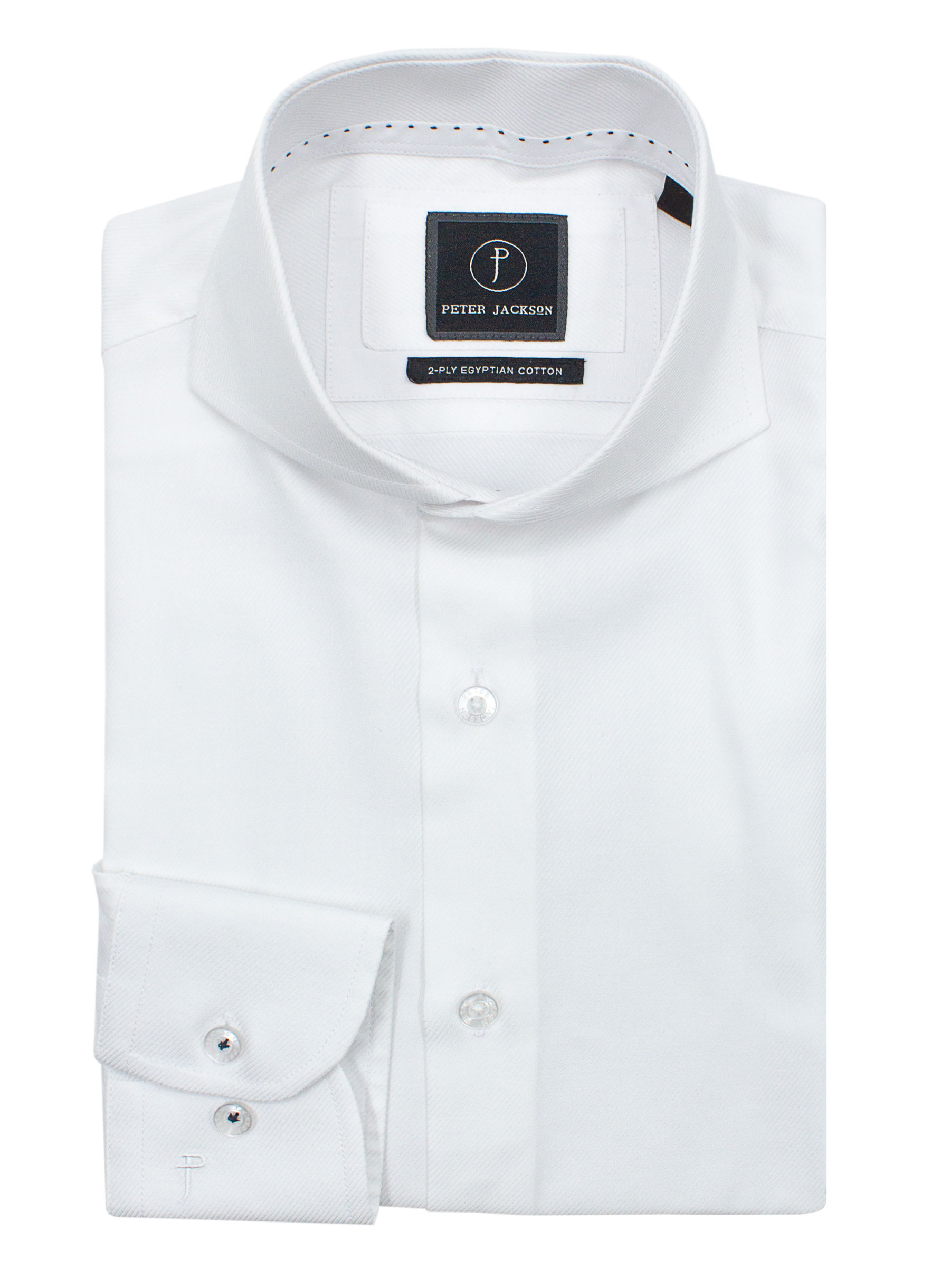 Men {collection_title} Florence White Twill Shirt Peter Jackson