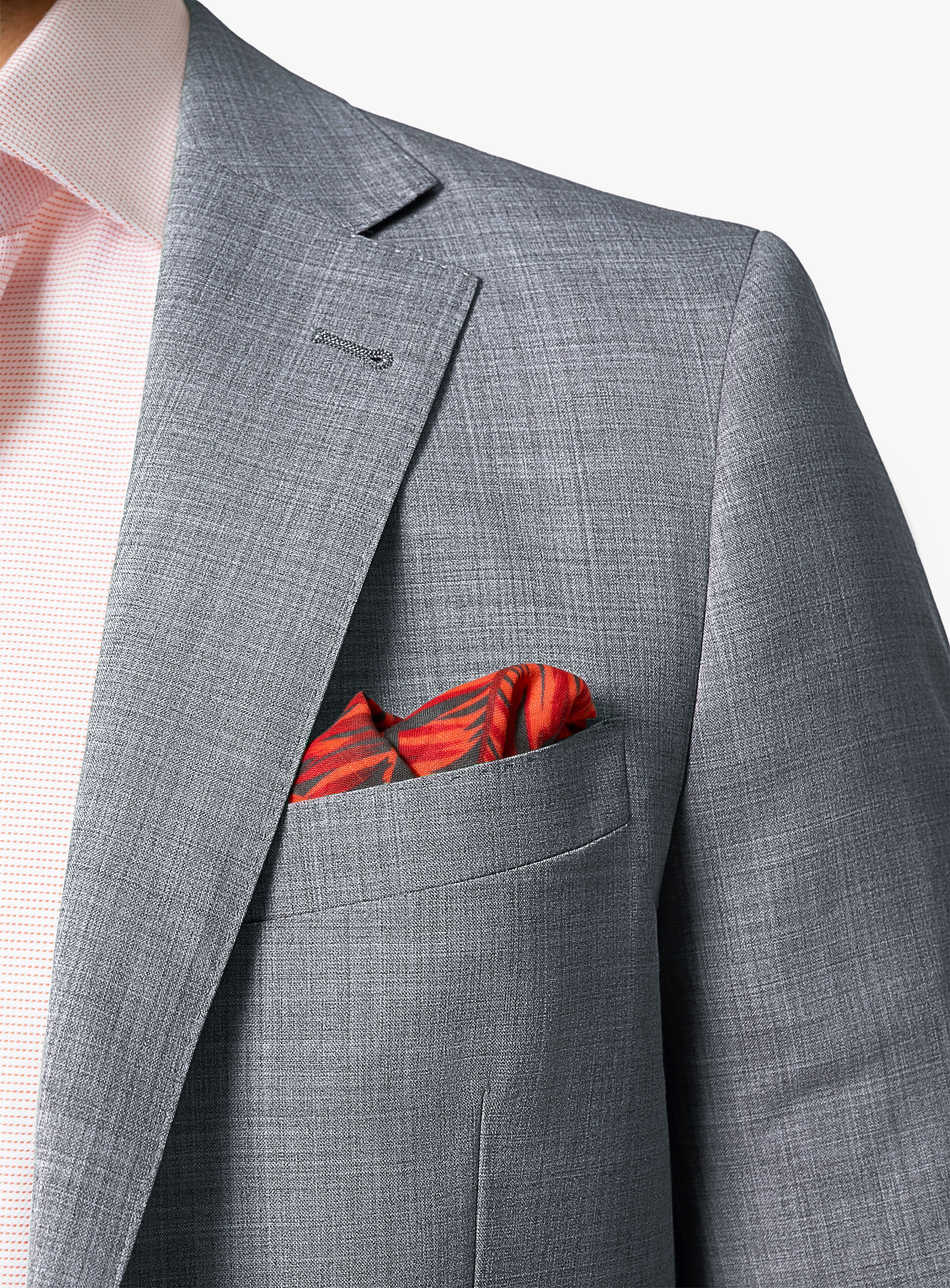 Light grey clearance suit pocket square