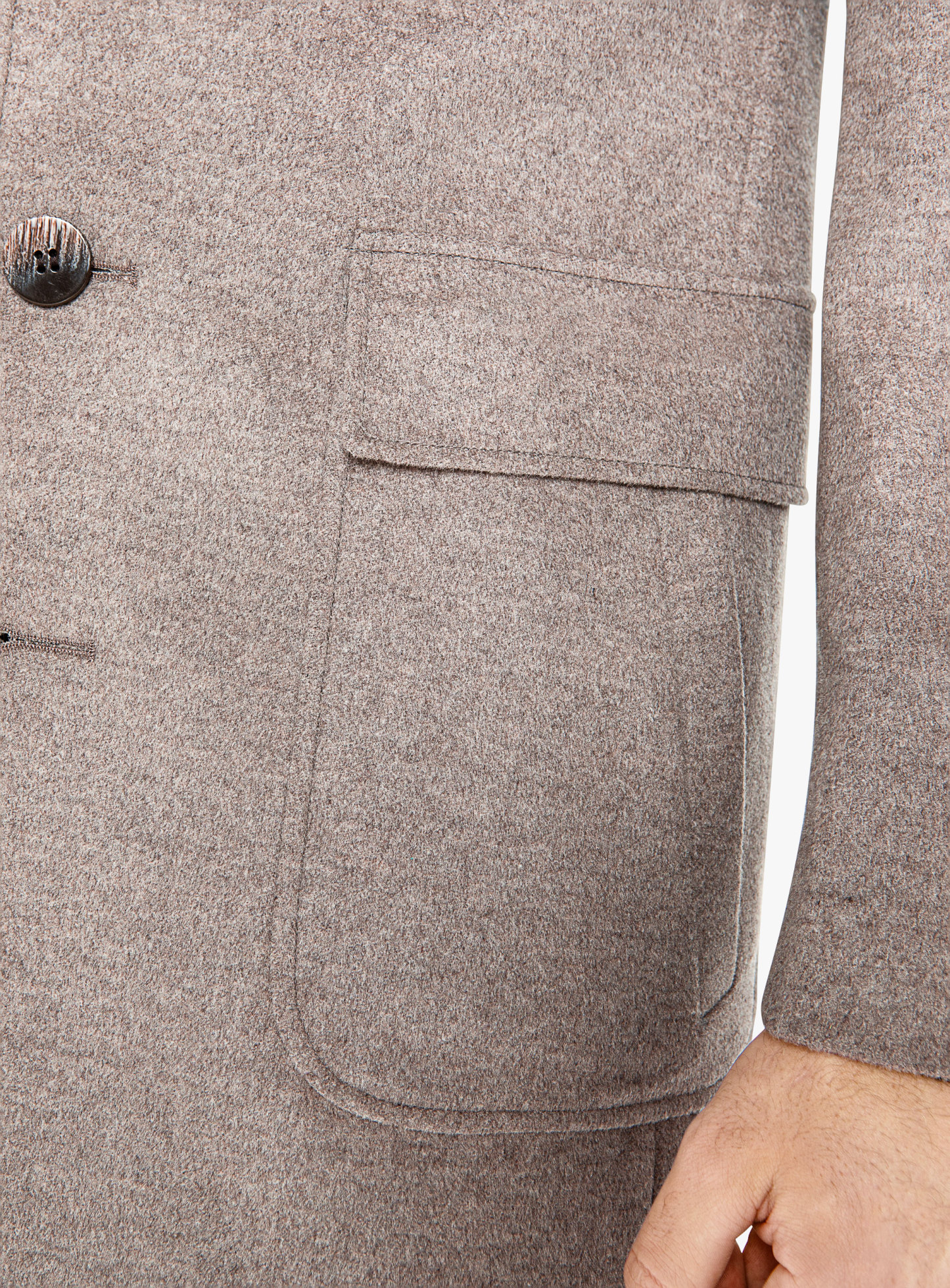 Men {collection_title} Asiago Oatmeal Wool Cashmere Overcoat Peter Jackson