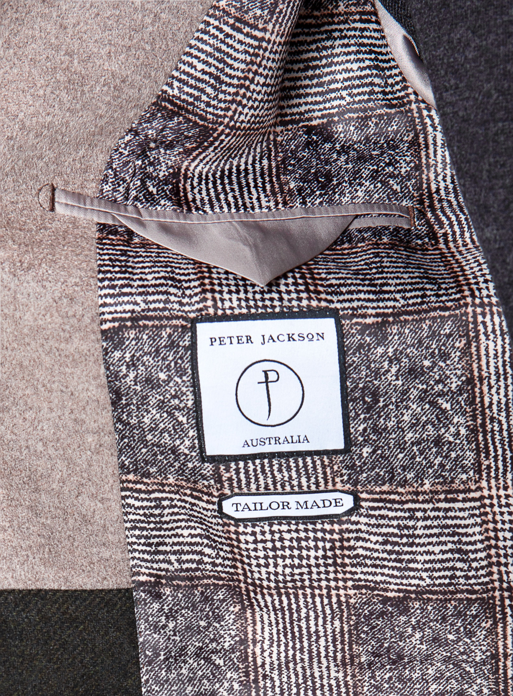 Men {collection_title} Asiago Oatmeal Wool Cashmere Overcoat Peter Jackson