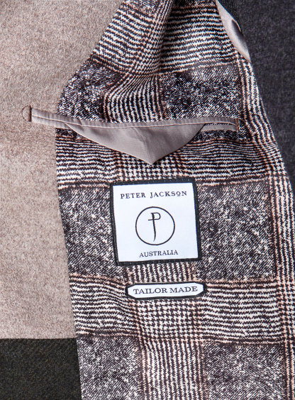 Men {collection_title} Asiago Oatmeal Wool Cashmere Overcoat Peter Jackson