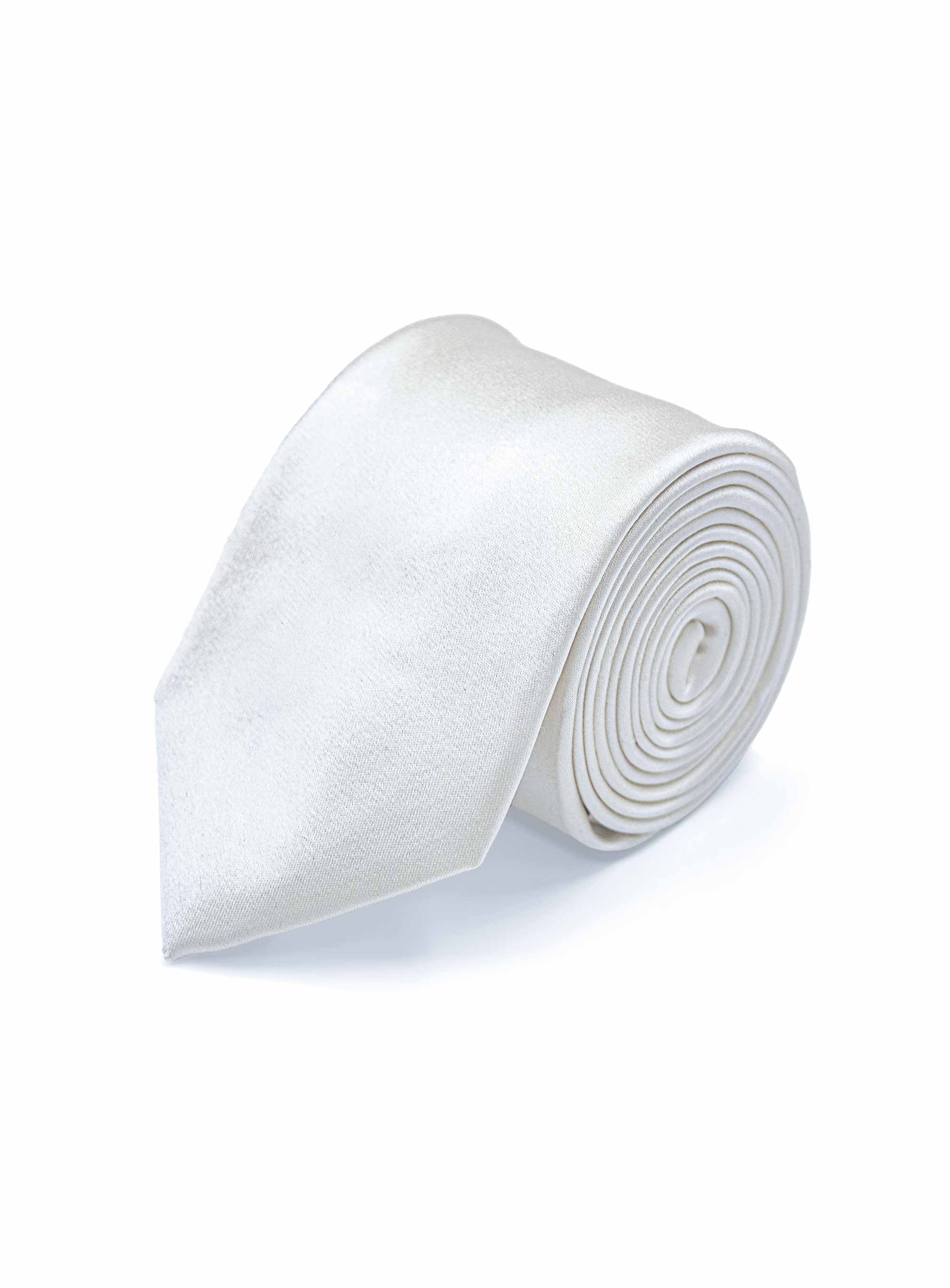 Men {collection_title} Essential White Silk Tie Peter Jackson