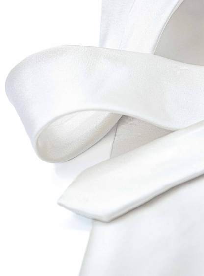 Men {collection_title} Essential White Silk Tie Peter Jackson