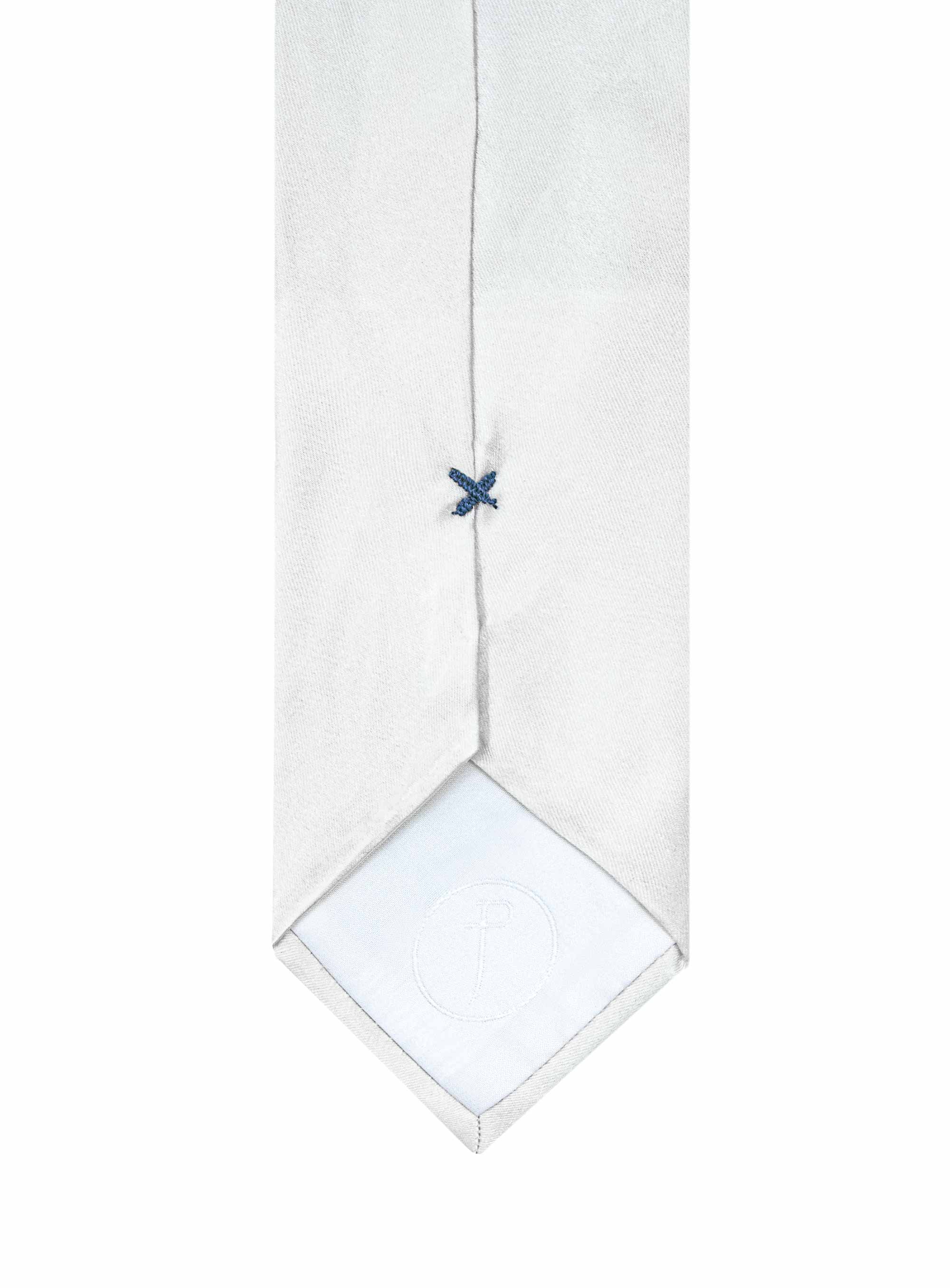 Men {collection_title} Essential White Silk Tie Peter Jackson