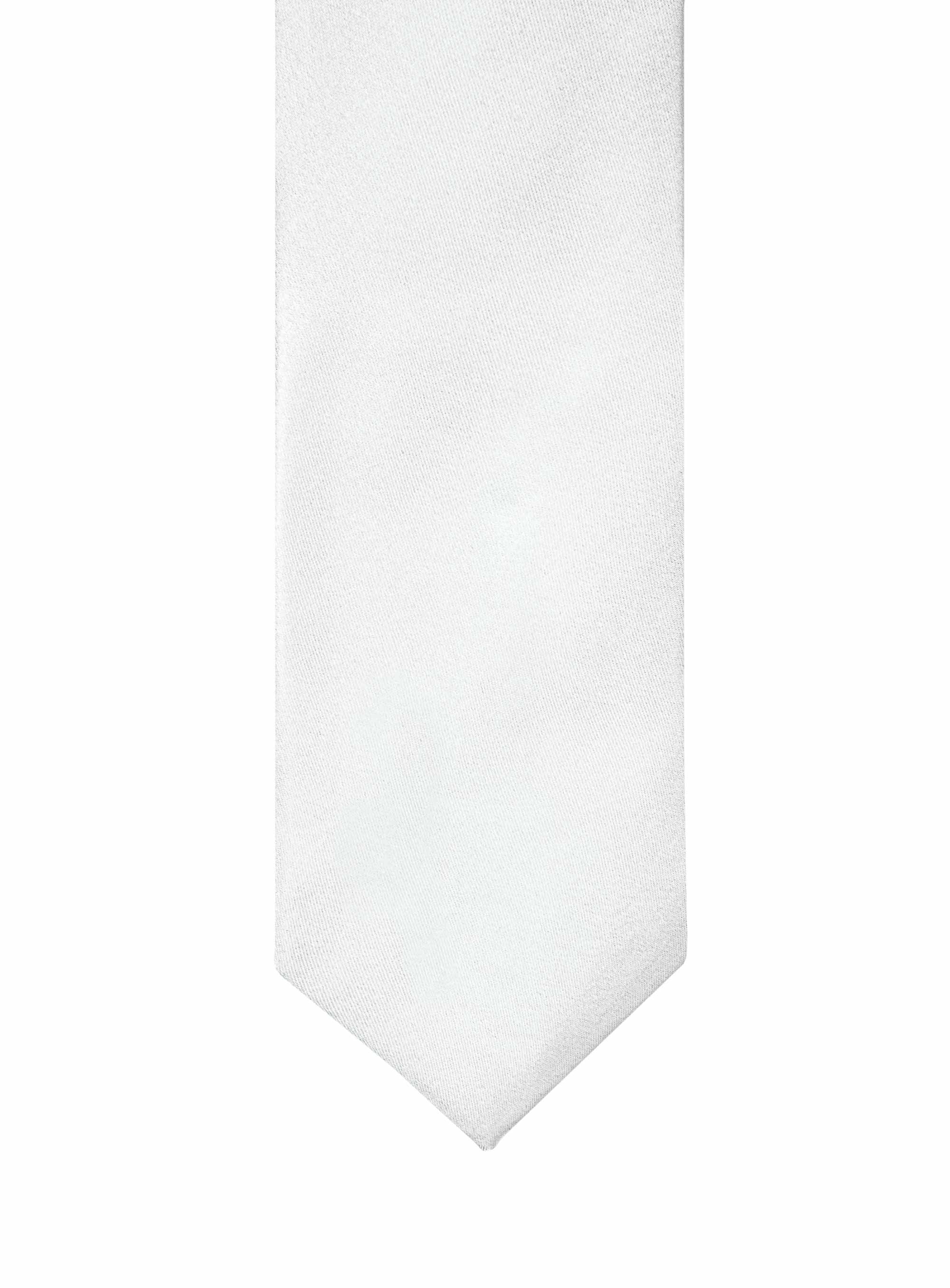 Men {collection_title} Essential White Silk Tie Peter Jackson