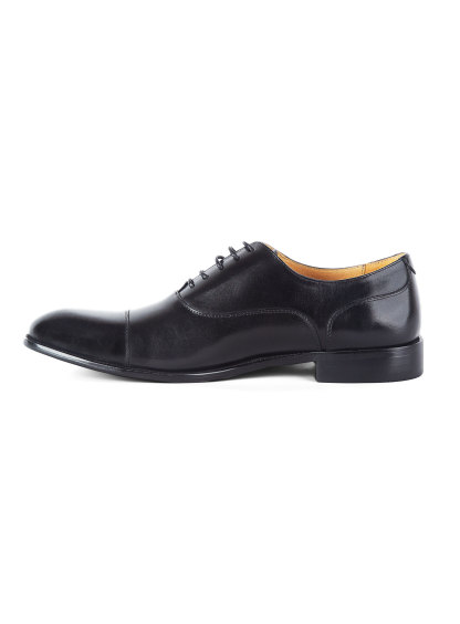 Men {collection_title} Montisanti Black Toe Cap Derby Peter Jackson