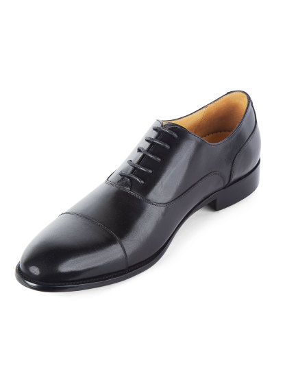 Men {collection_title} Montisanti Black Toe Cap Derby Peter Jackson