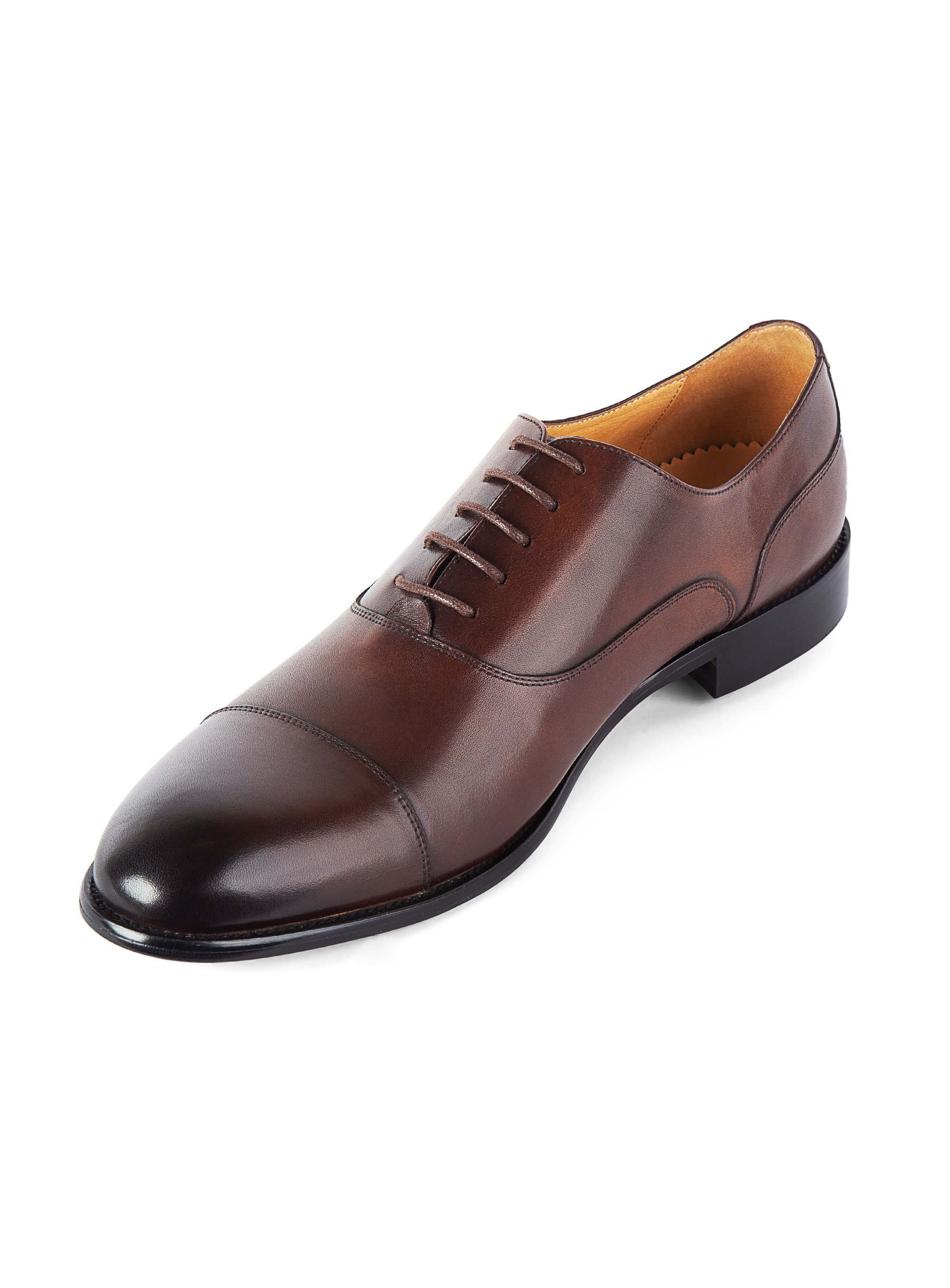Men {collection_title} Montisanti Brown Toe Cap Derby Peter Jackson