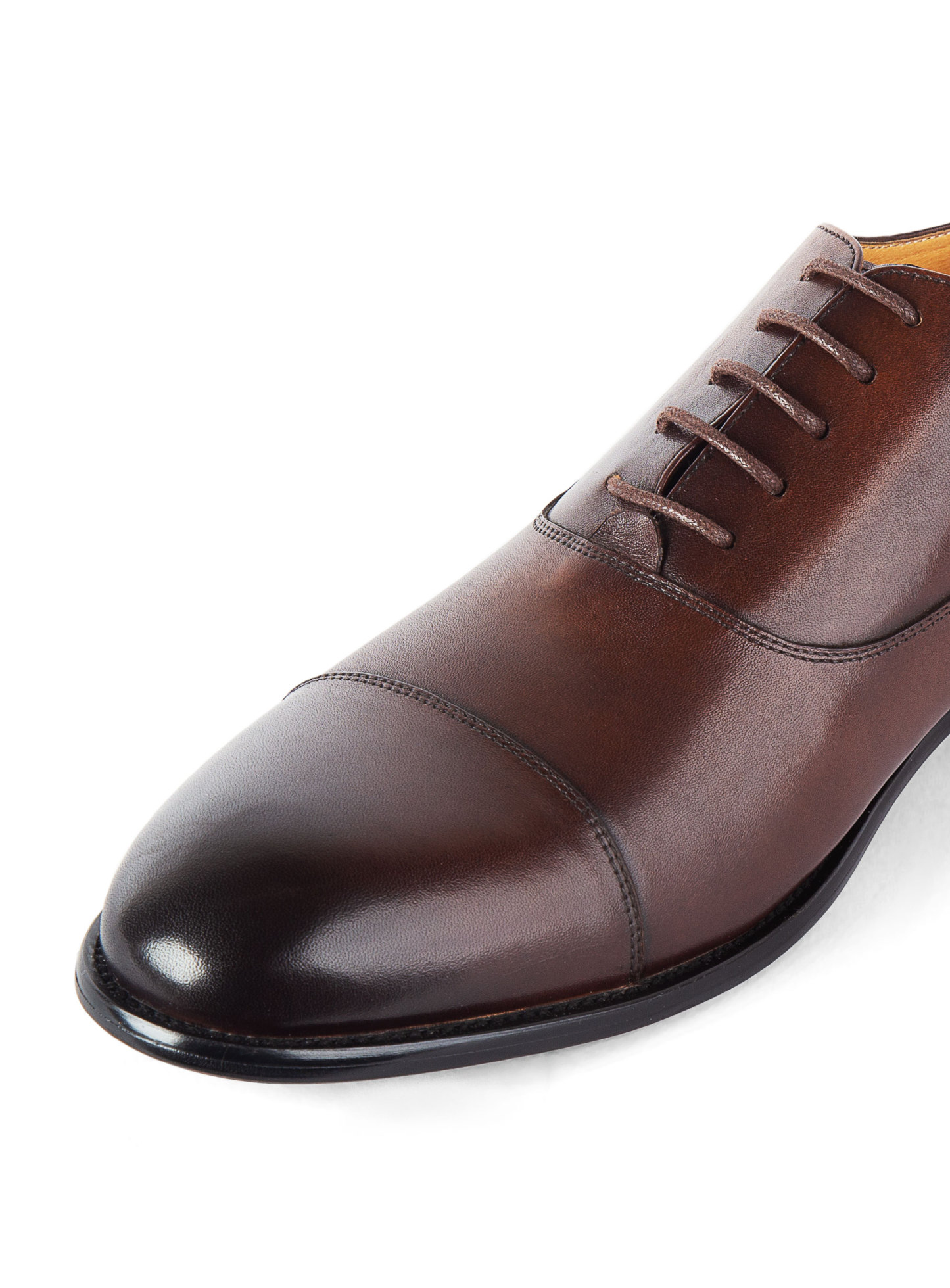 Men {collection_title} Montisanti Brown Toe Cap Derby Peter Jackson