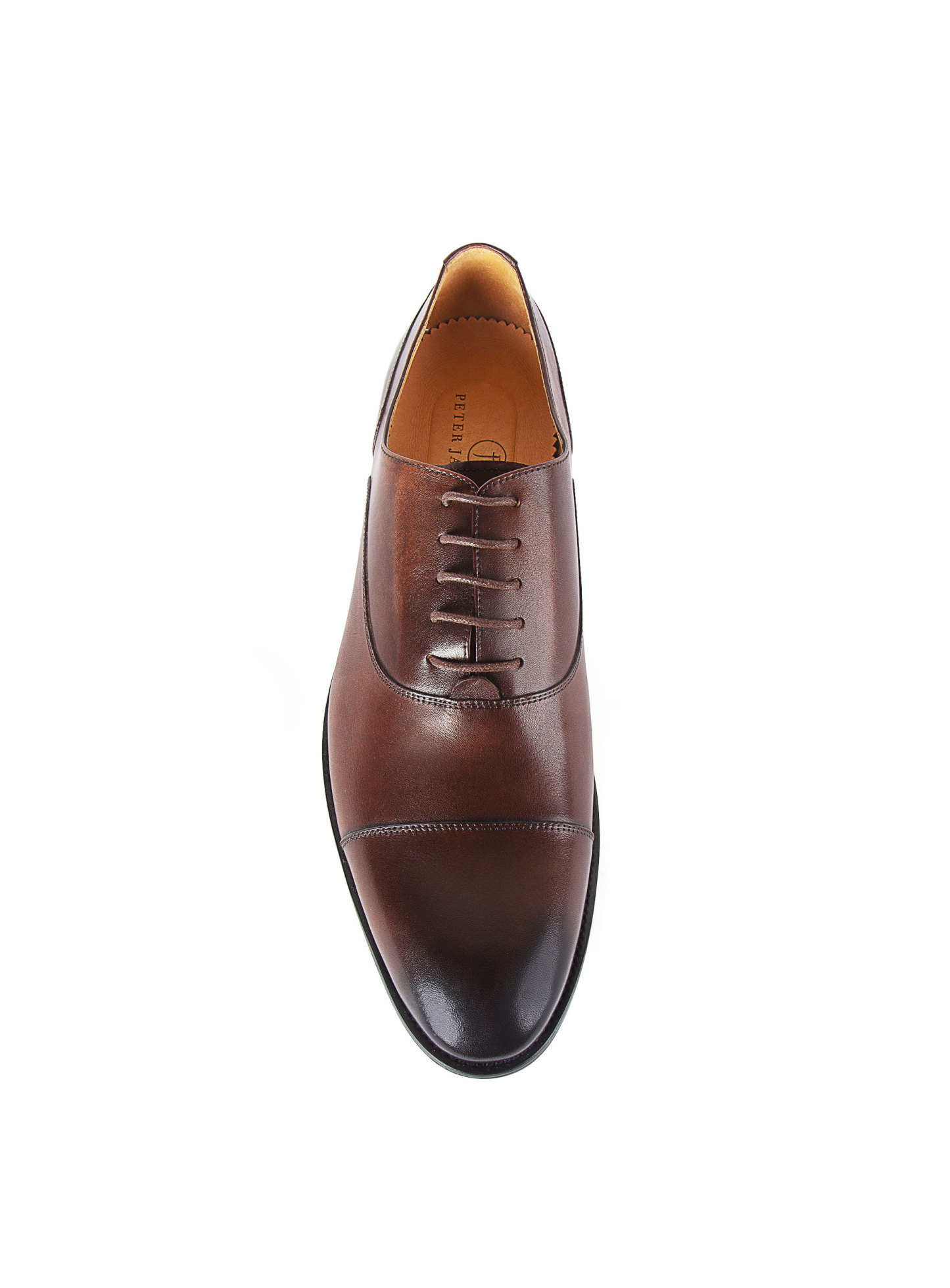 Men {collection_title} Montisanti Brown Toe Cap Derby Peter Jackson