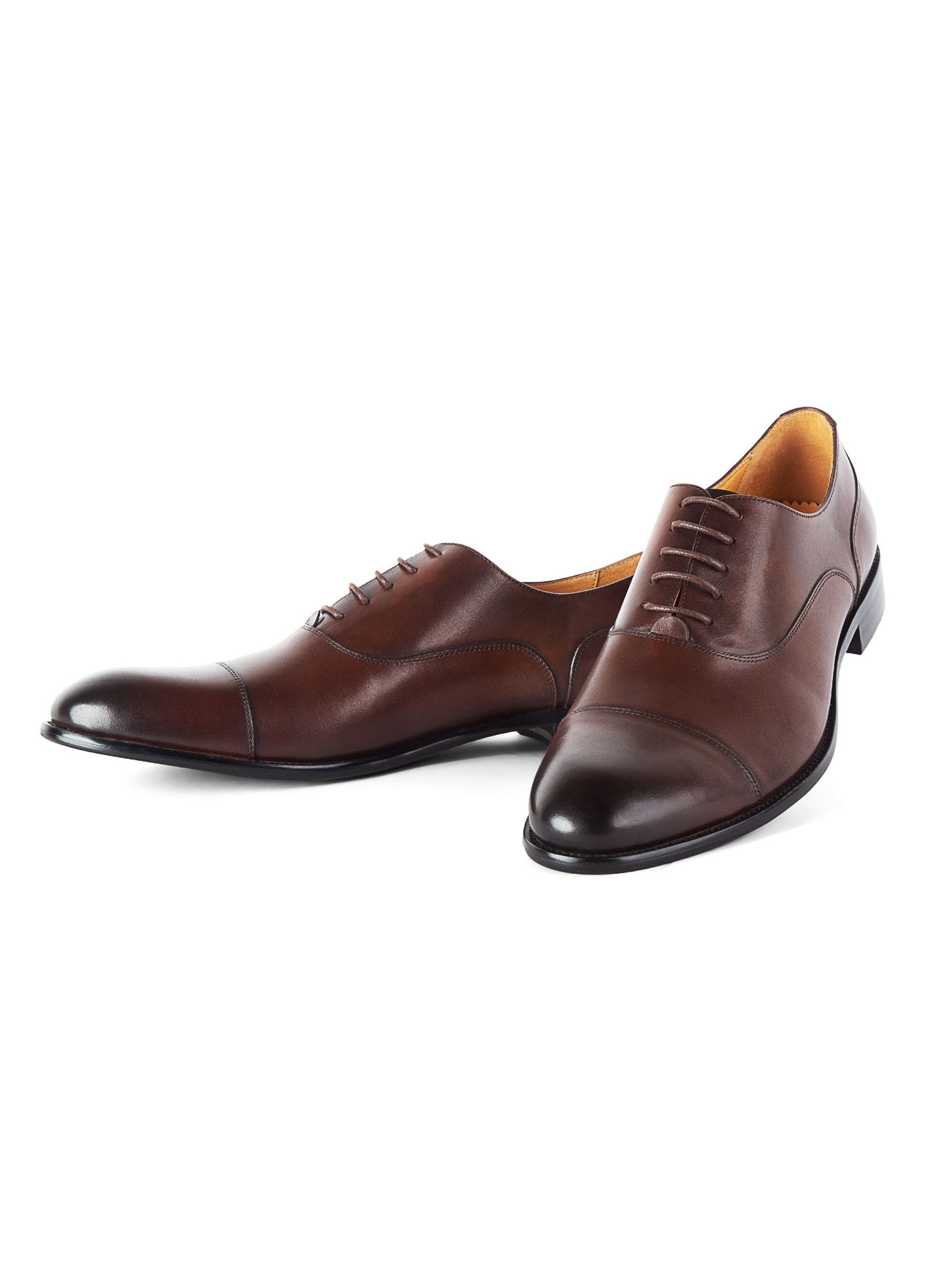 Men {collection_title} Montisanti Brown Toe Cap Derby Peter Jackson