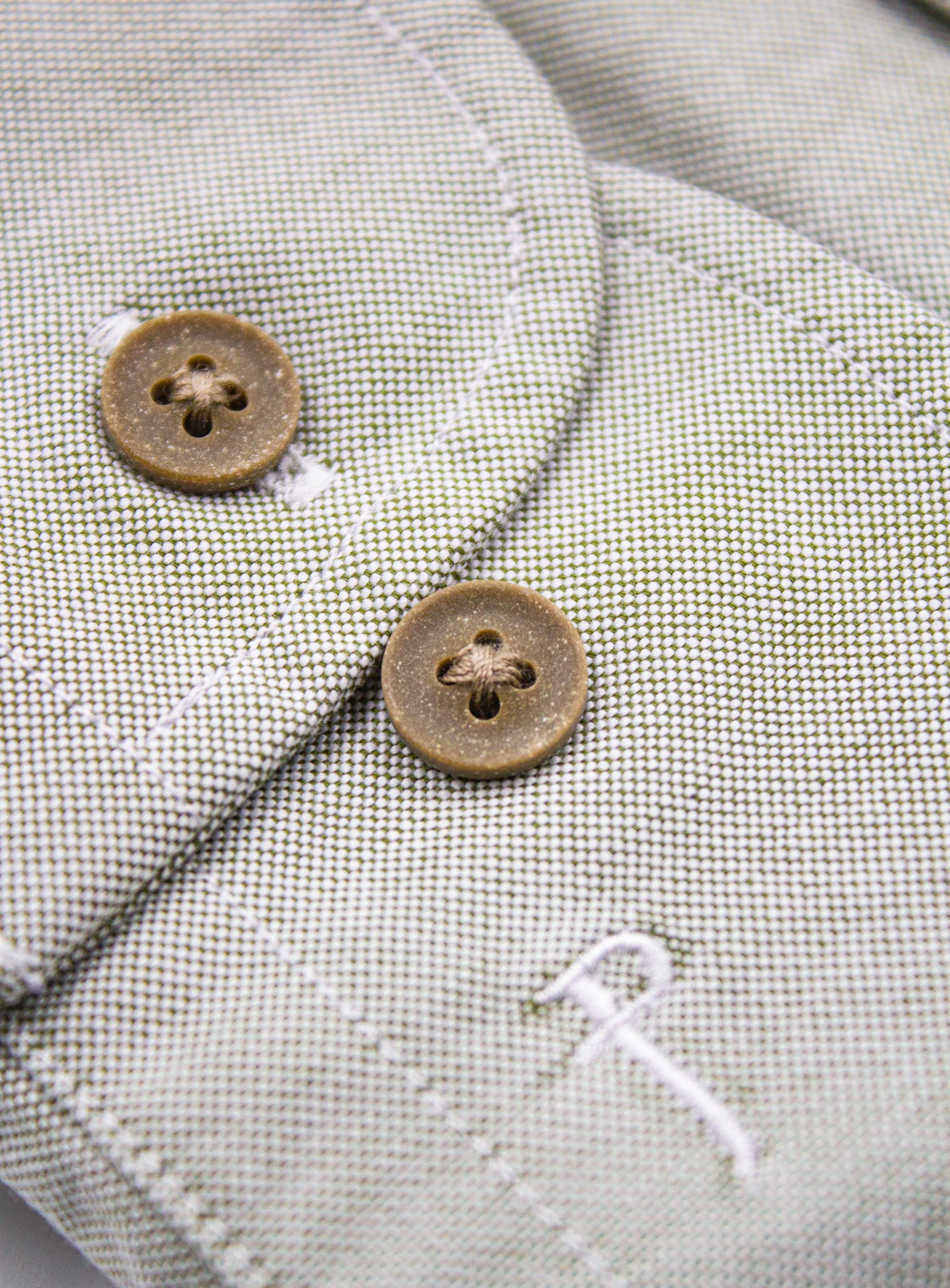 Men {collection_title} Merano Green washed Oxford Shirt Peter Jackson