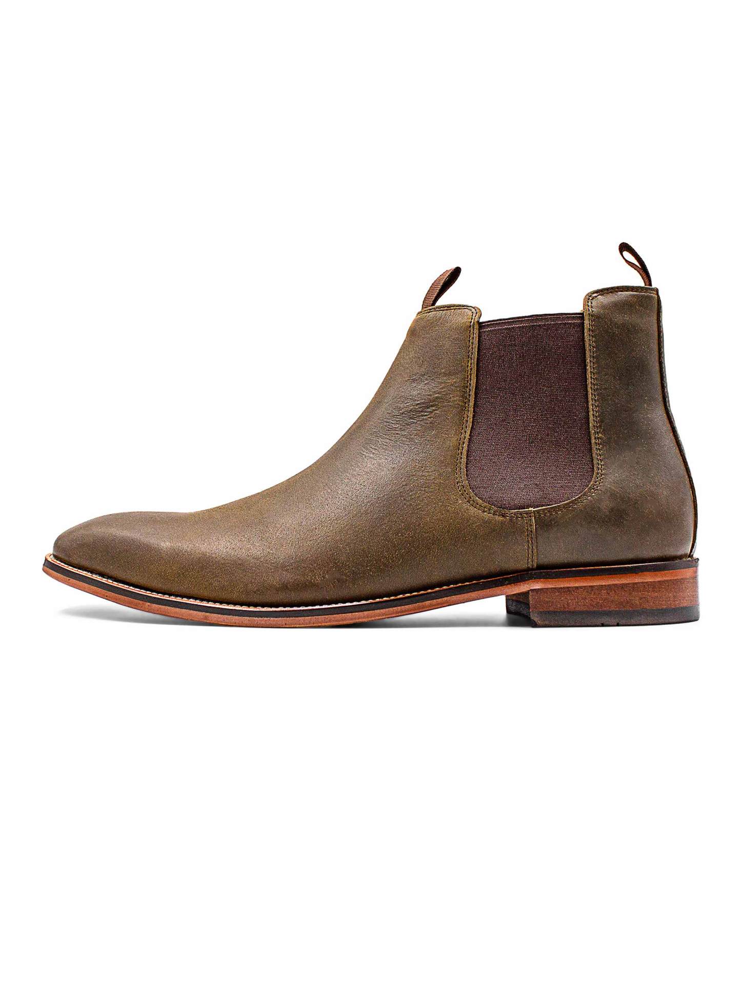 Men {collection_title} Bucco Olive Chelsea Boot Peter Jackson