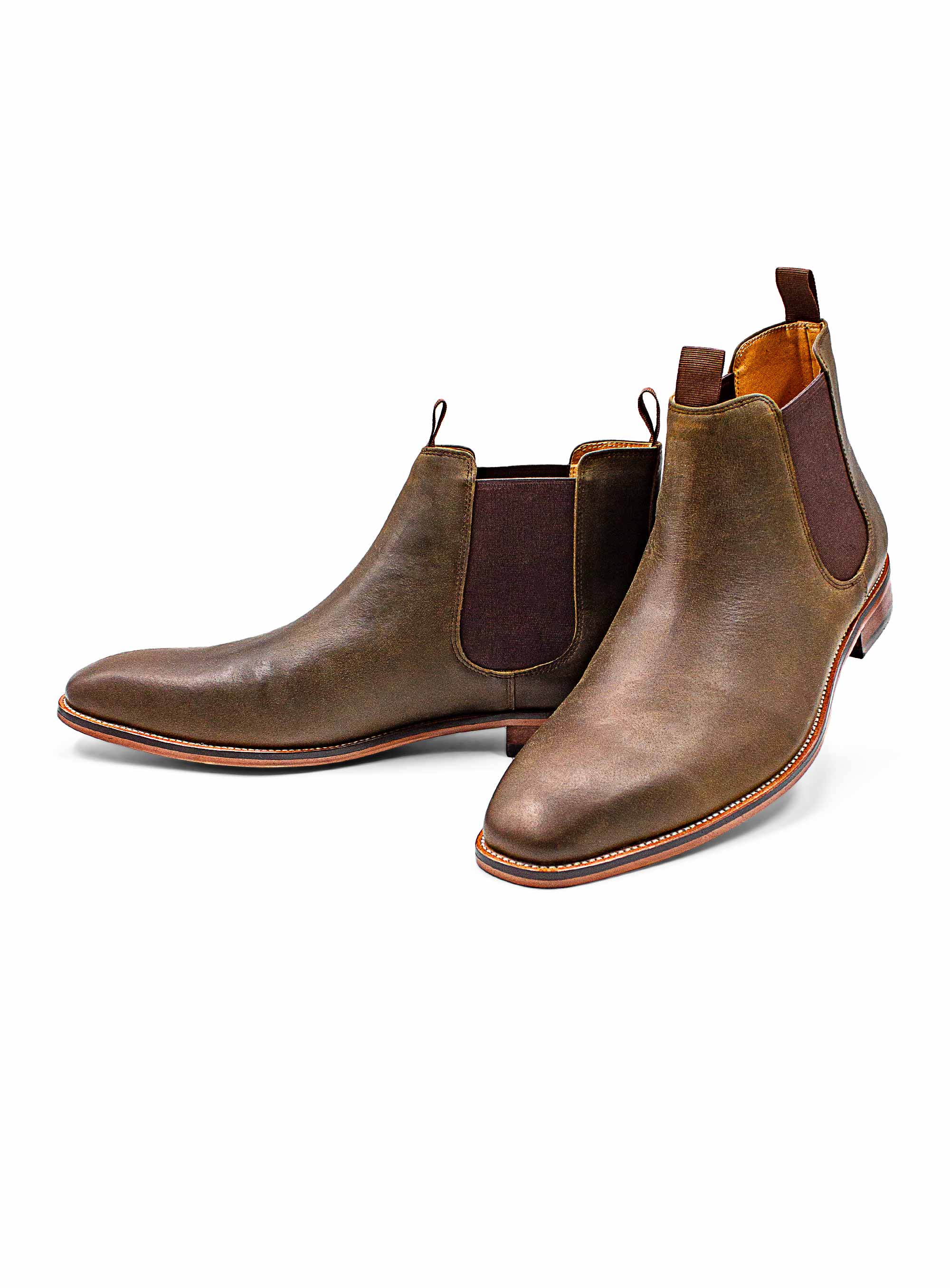 Men {collection_title} Bucco Olive Chelsea Boot Peter Jackson