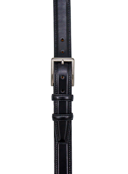 Men {collection_title} Black Leather Belt Peter Jackson