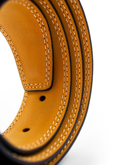 Men {collection_title} Black Leather Belt Peter Jackson