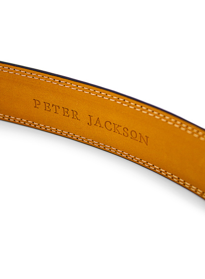 Men {collection_title} Black Leather Belt Peter Jackson