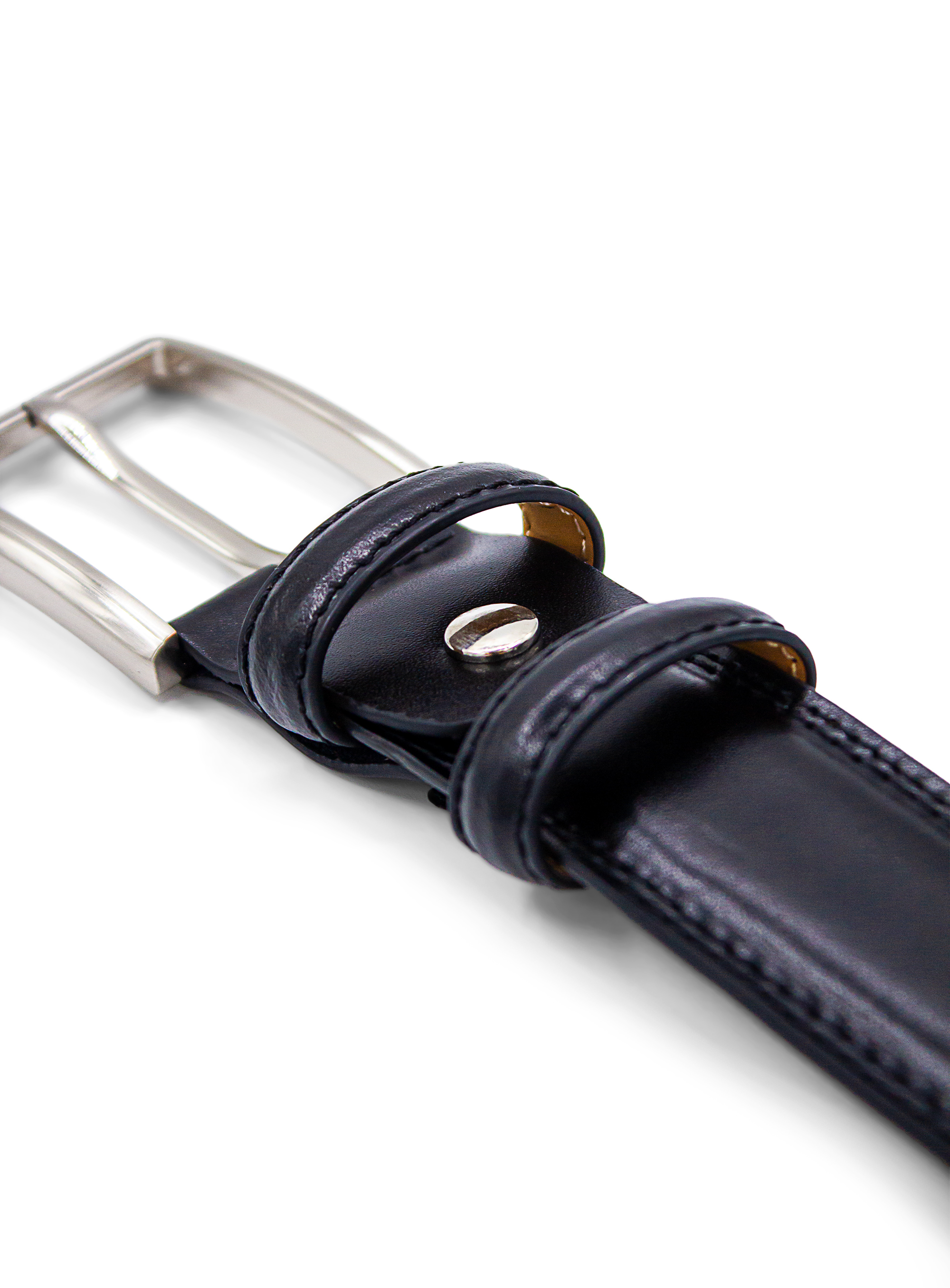 Men {collection_title} Black Leather Belt Peter Jackson