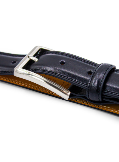 Men {collection_title} Black Leather Belt Peter Jackson