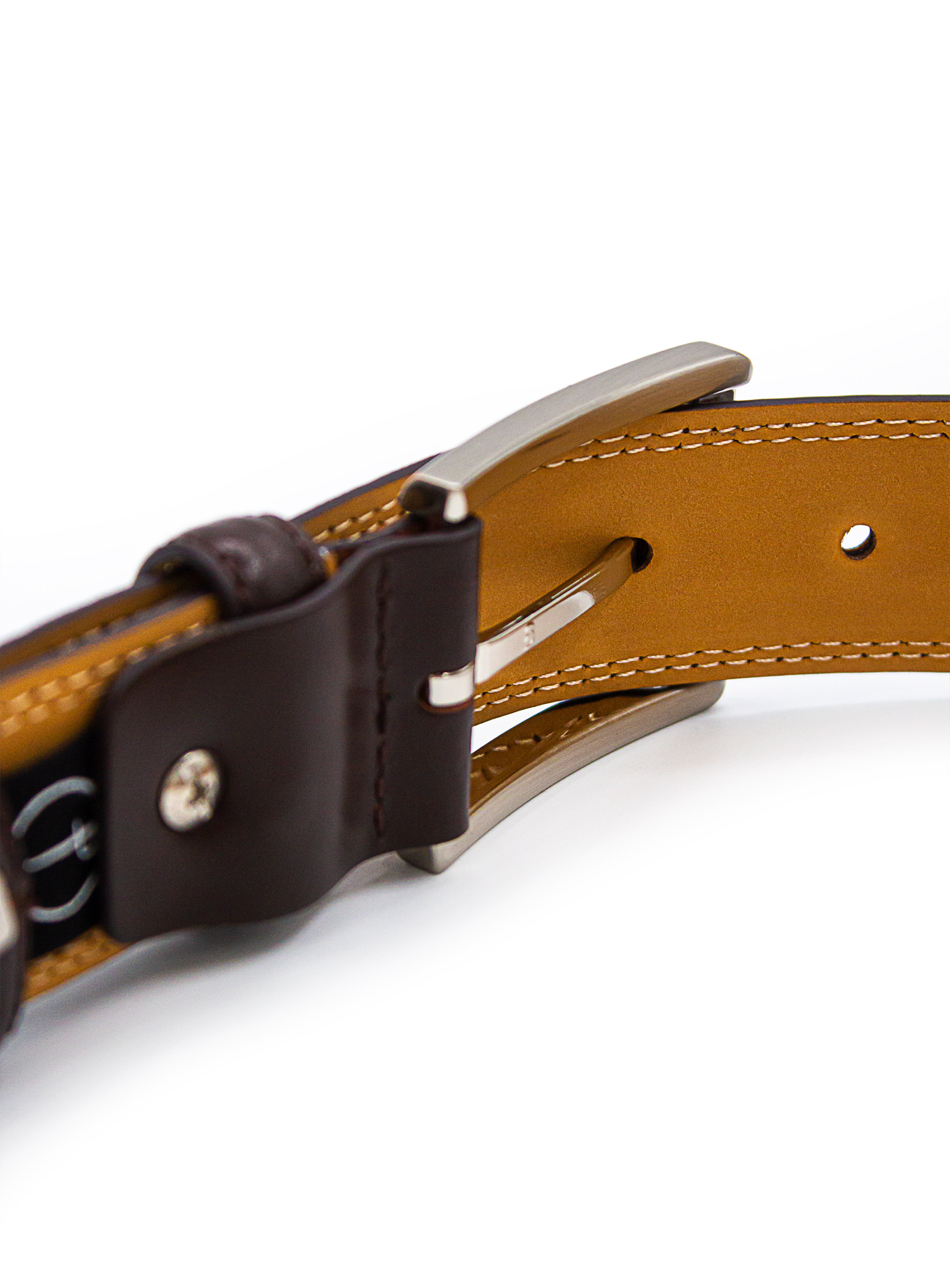 Men {collection_title} Brown Leather Belt Peter Jackson