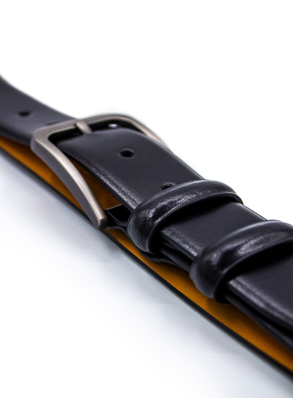 Men {collection_title} Plain Black Belt Peter Jackson