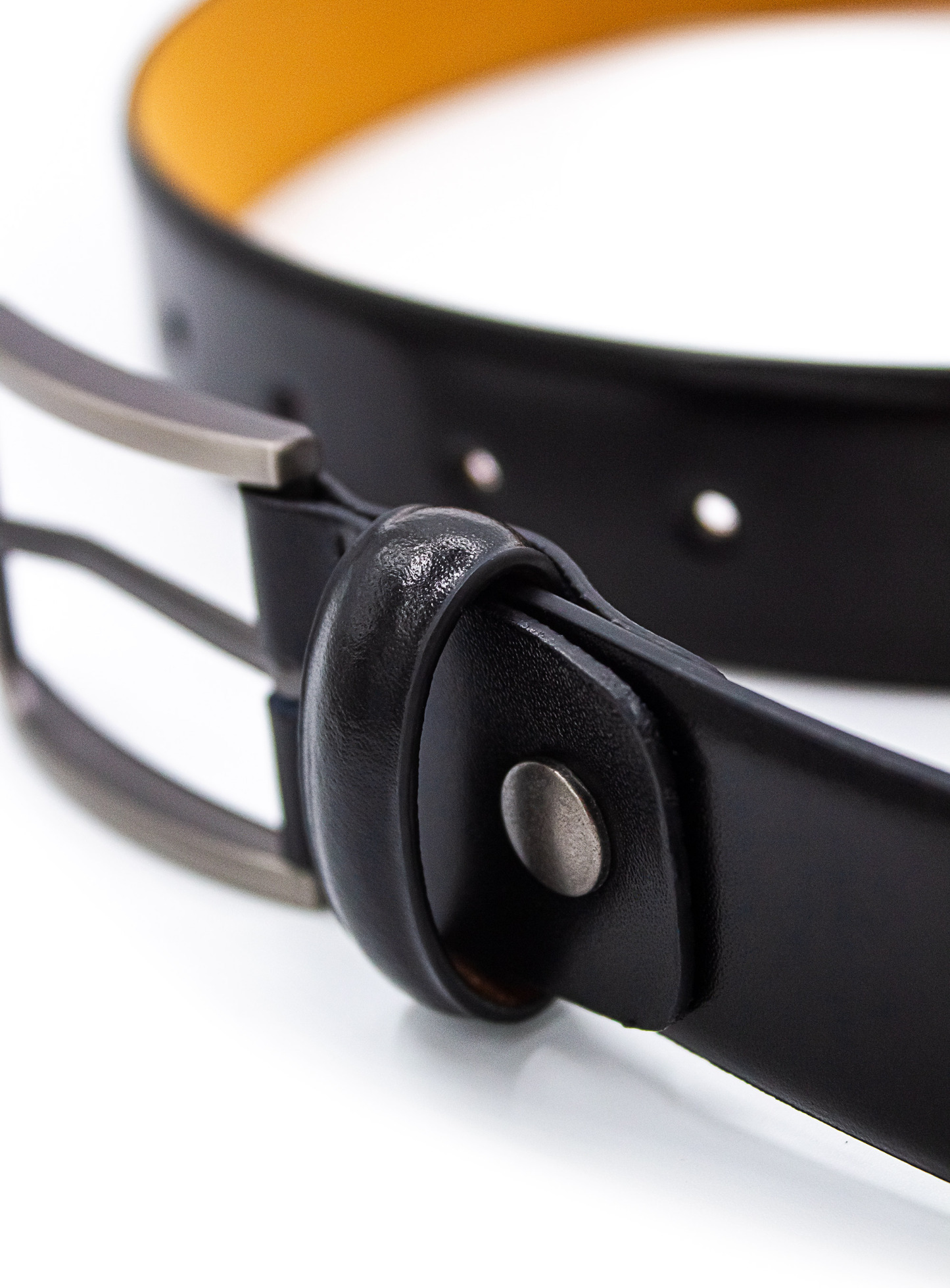 Men {collection_title} Plain Black Belt Peter Jackson