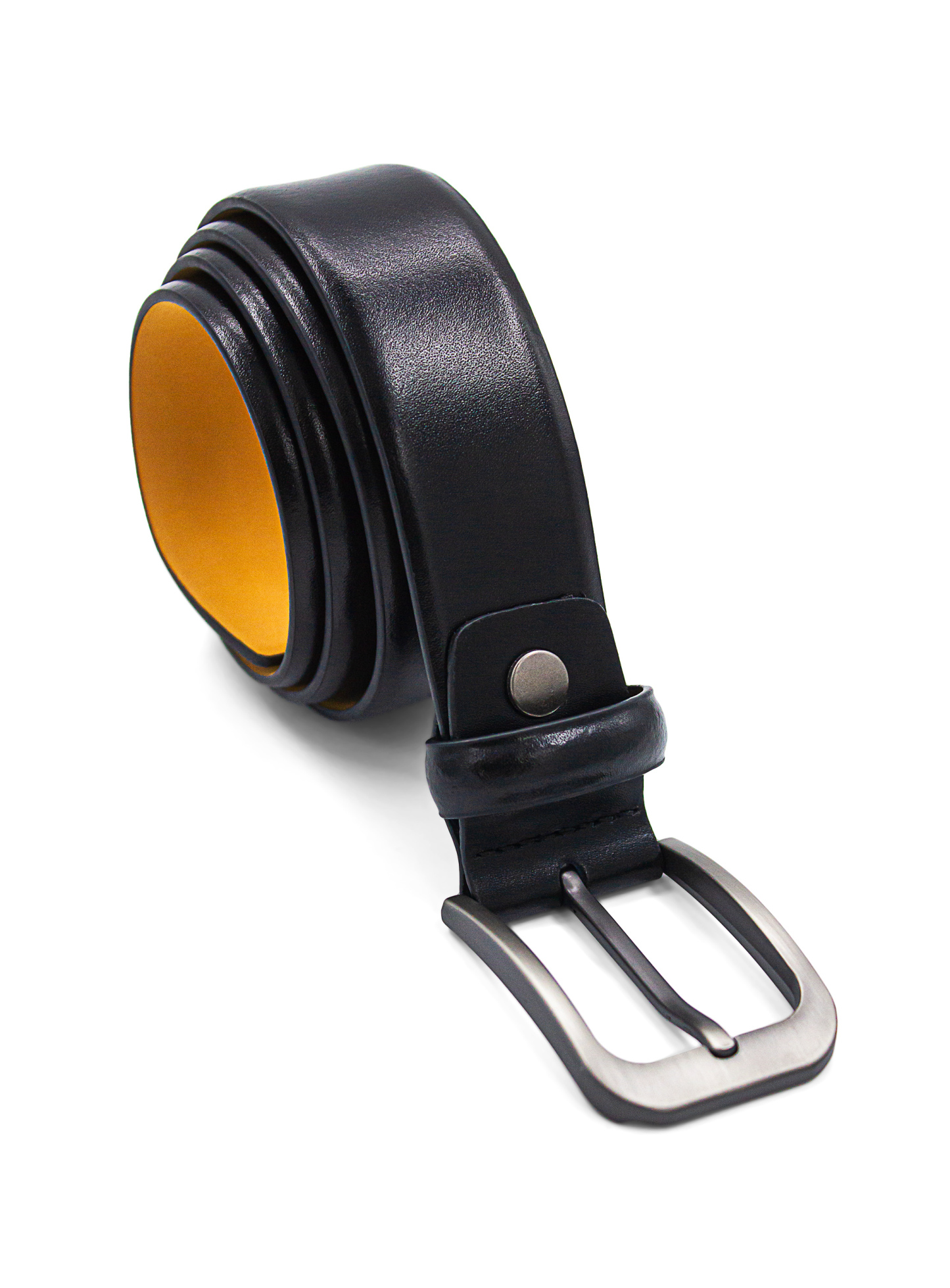 Men {collection_title} Plain Black Belt Peter Jackson