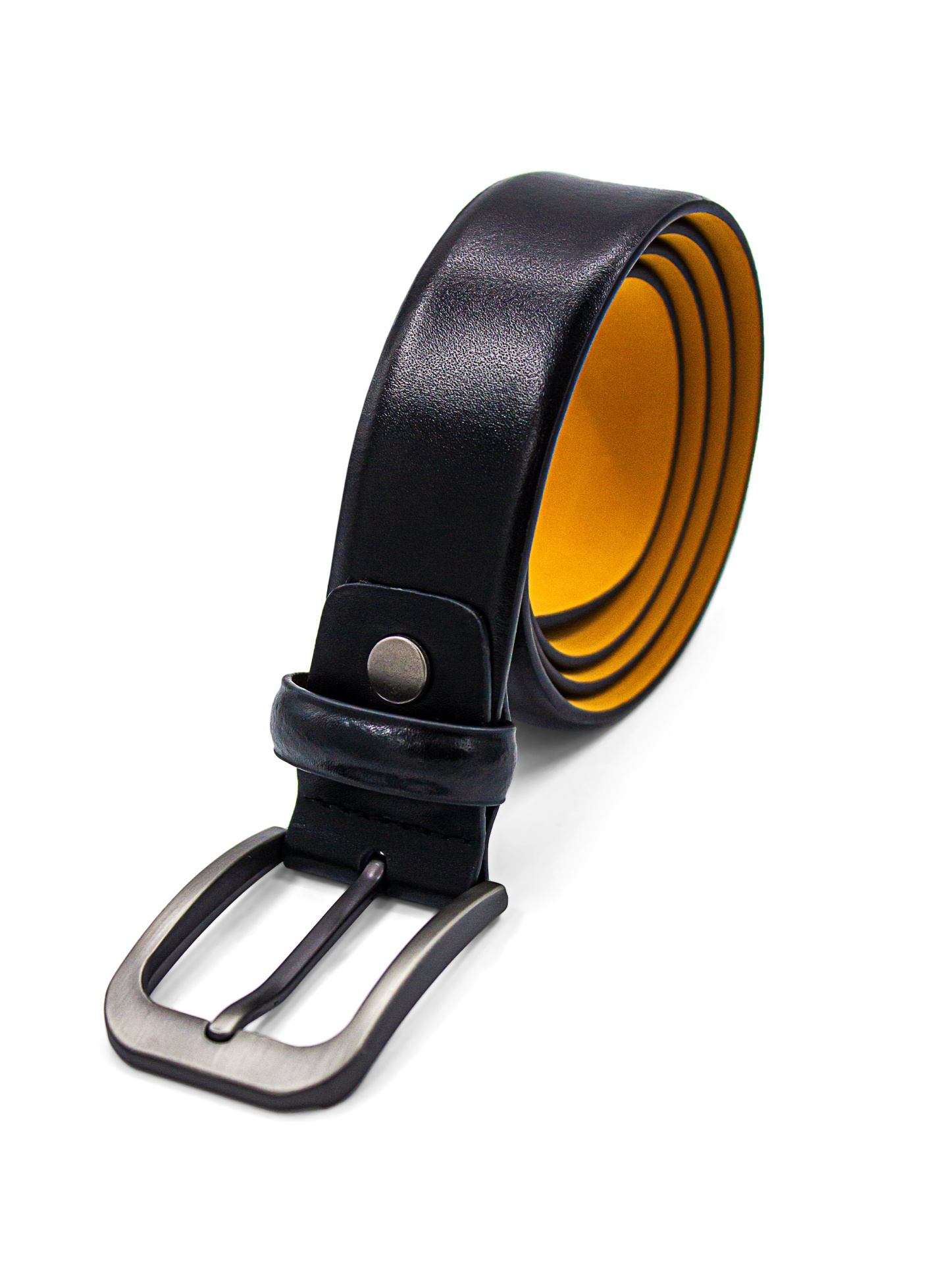 Men {collection_title} Plain Black Belt Peter Jackson
