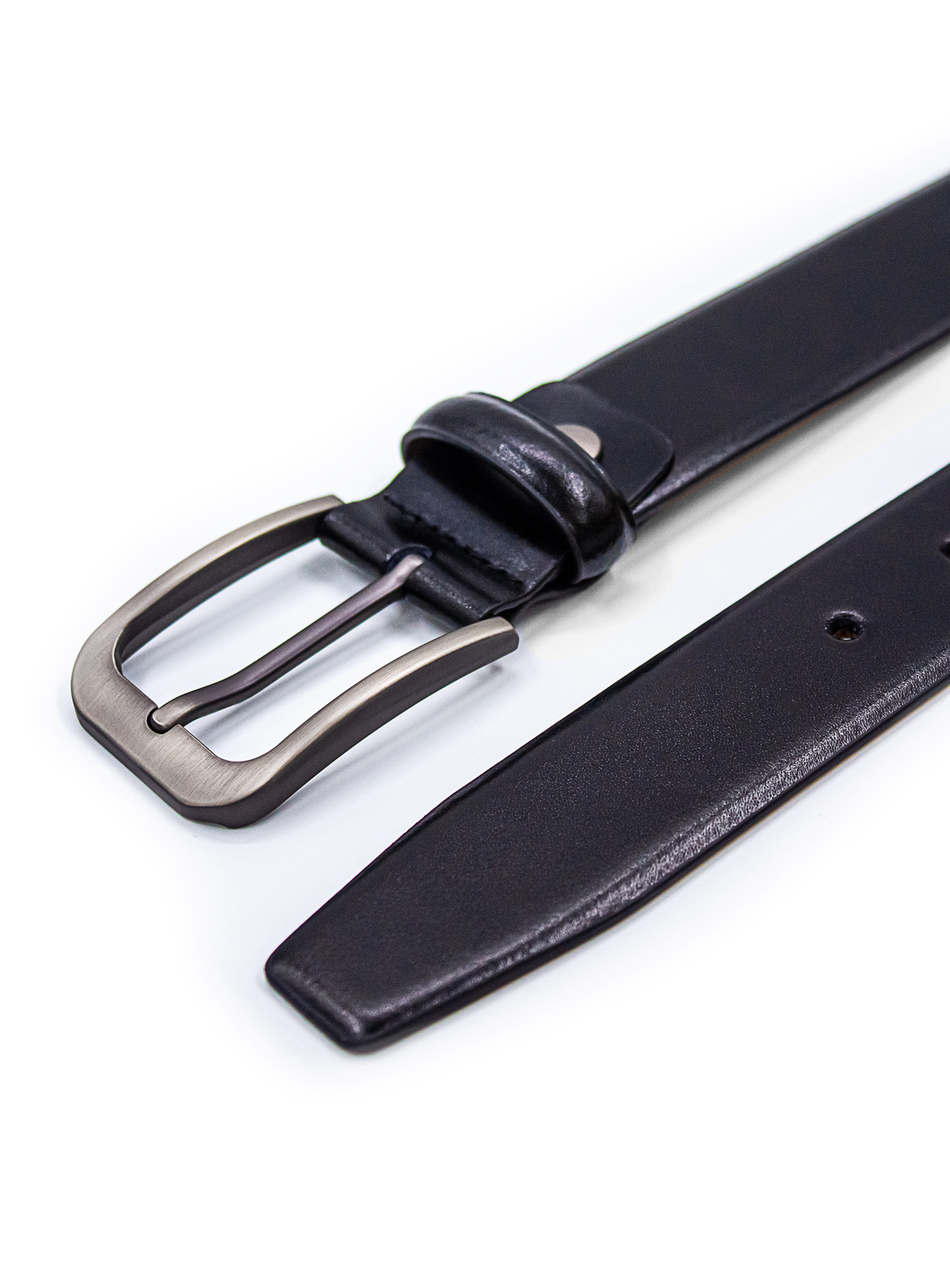 Men {collection_title} Plain Black Belt Peter Jackson