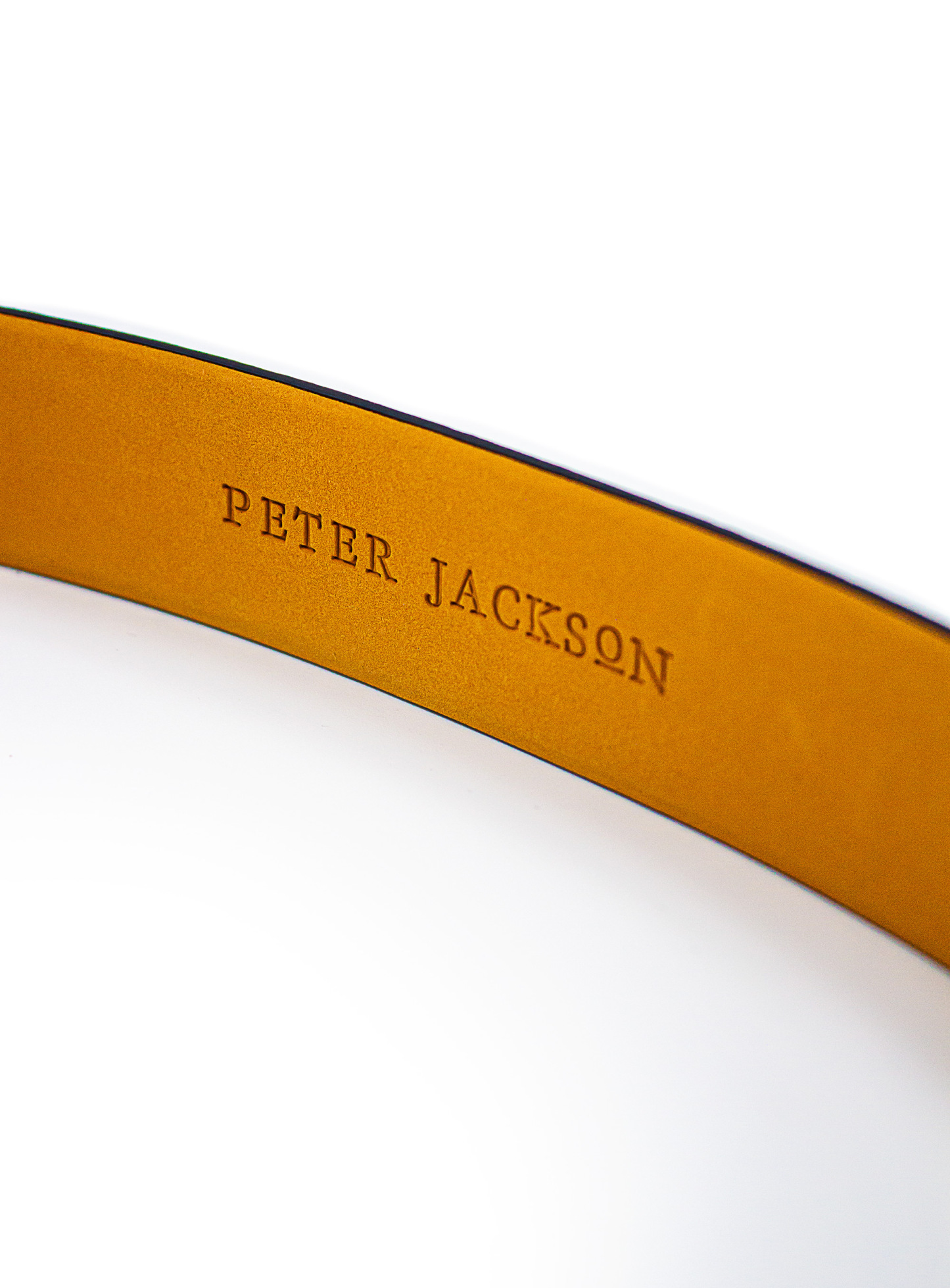 Men {collection_title} Plain Black Belt Peter Jackson