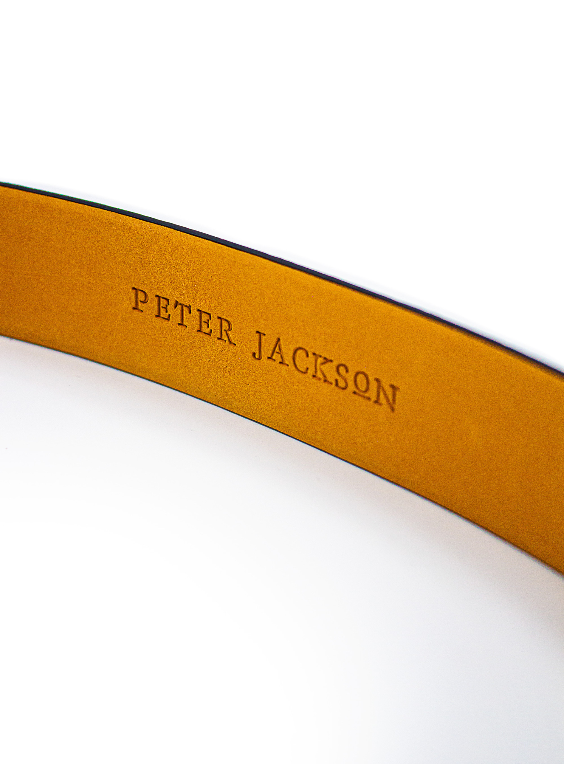 Men {collection_title} Plain Black Belt Peter Jackson