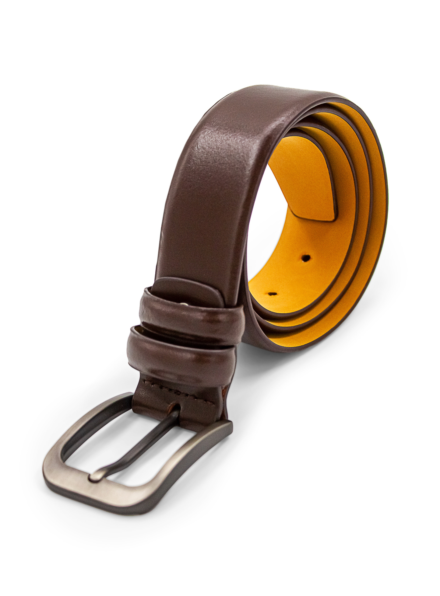 Men {collection_title} Plain Brown Belt Peter Jackson