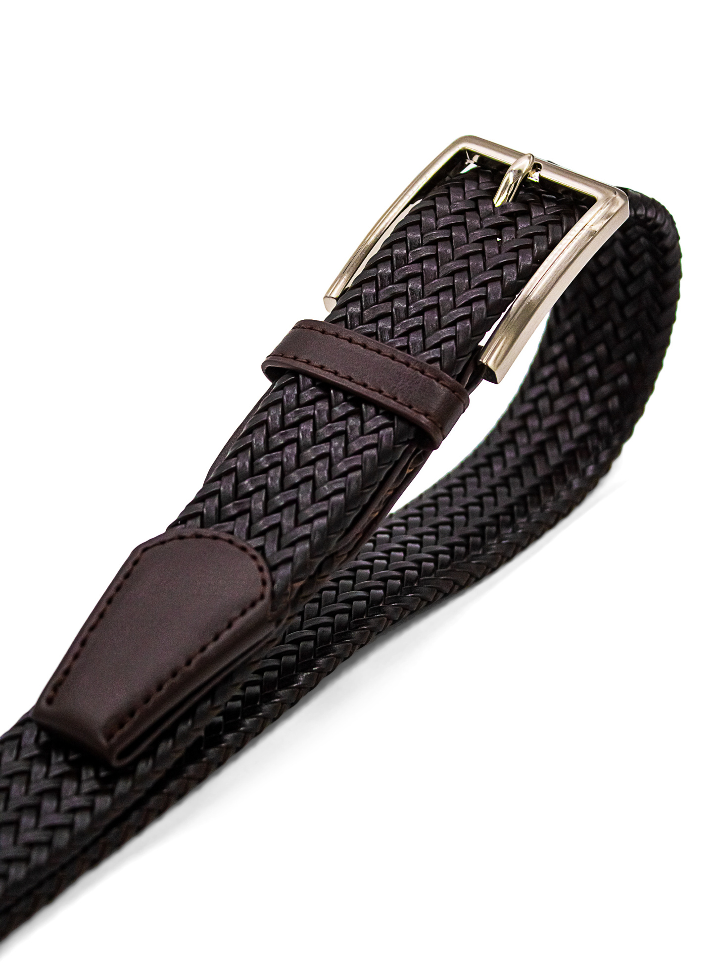 Men {collection_title} Woven Leather Belt Peter Jackson
