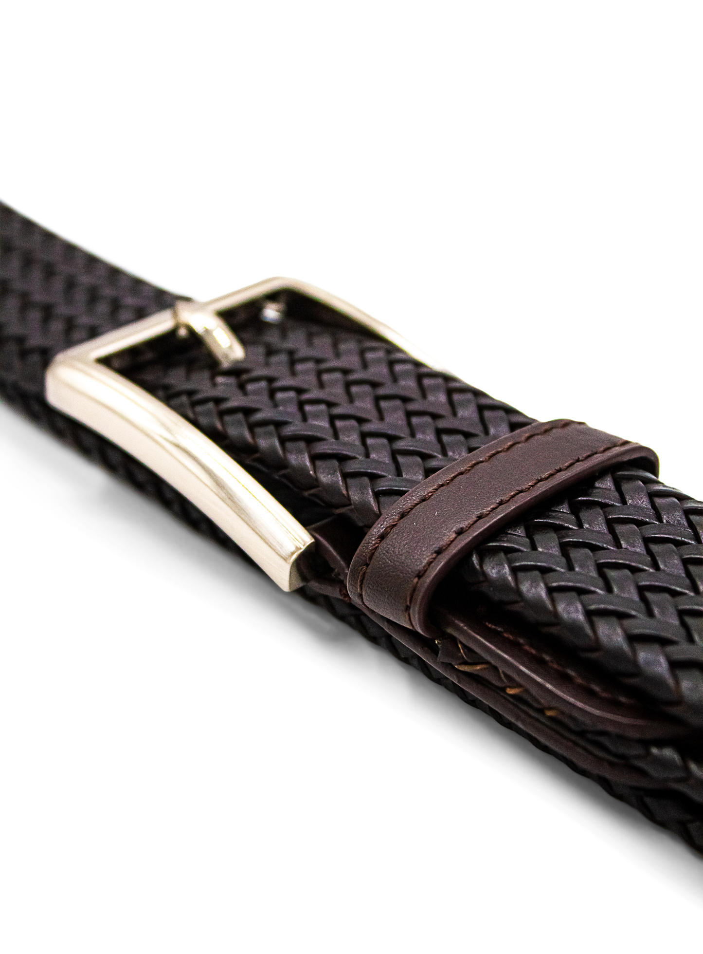 Men {collection_title} Woven Leather Belt Peter Jackson