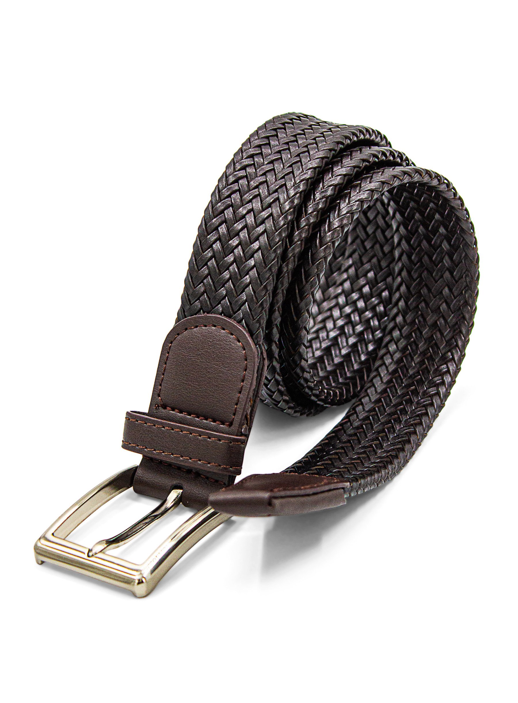 Men {collection_title} Woven Leather Belt Peter Jackson