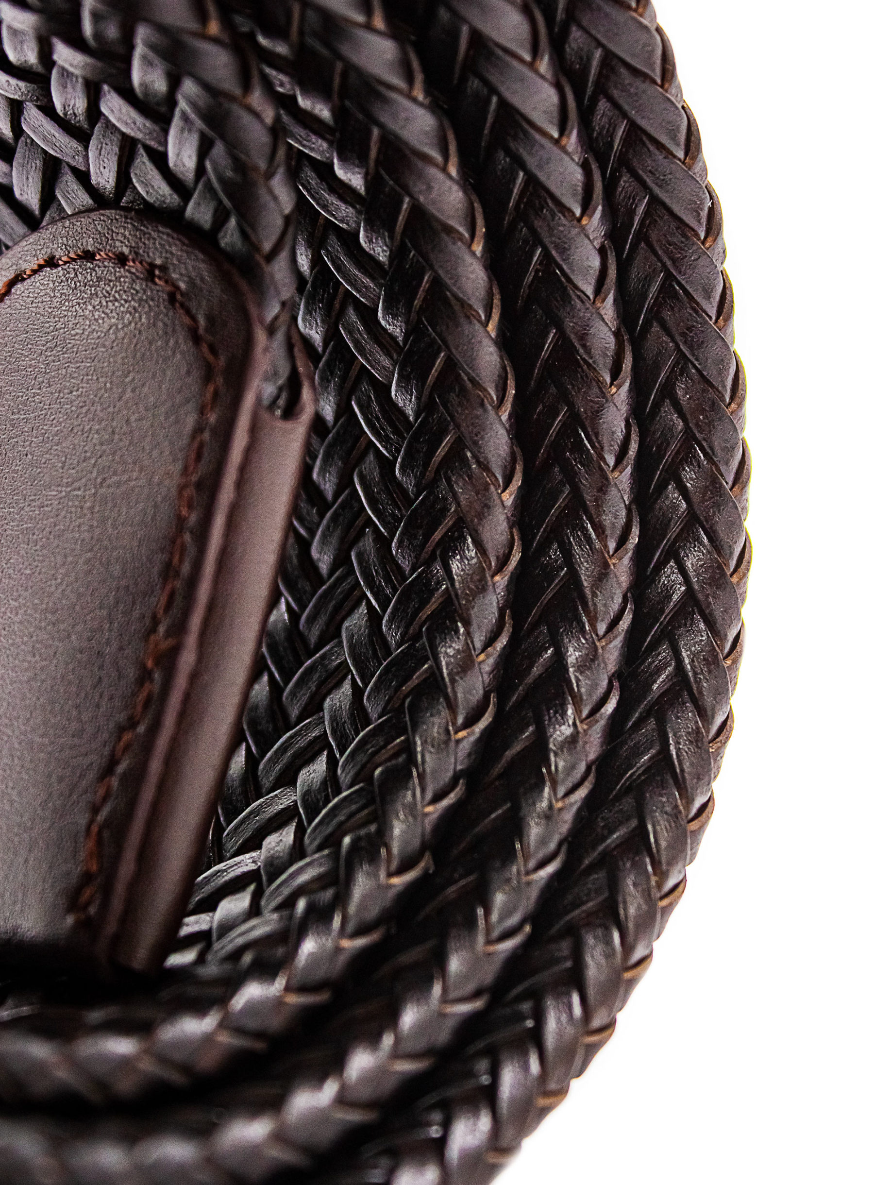 Men {collection_title} Woven Leather Belt Peter Jackson