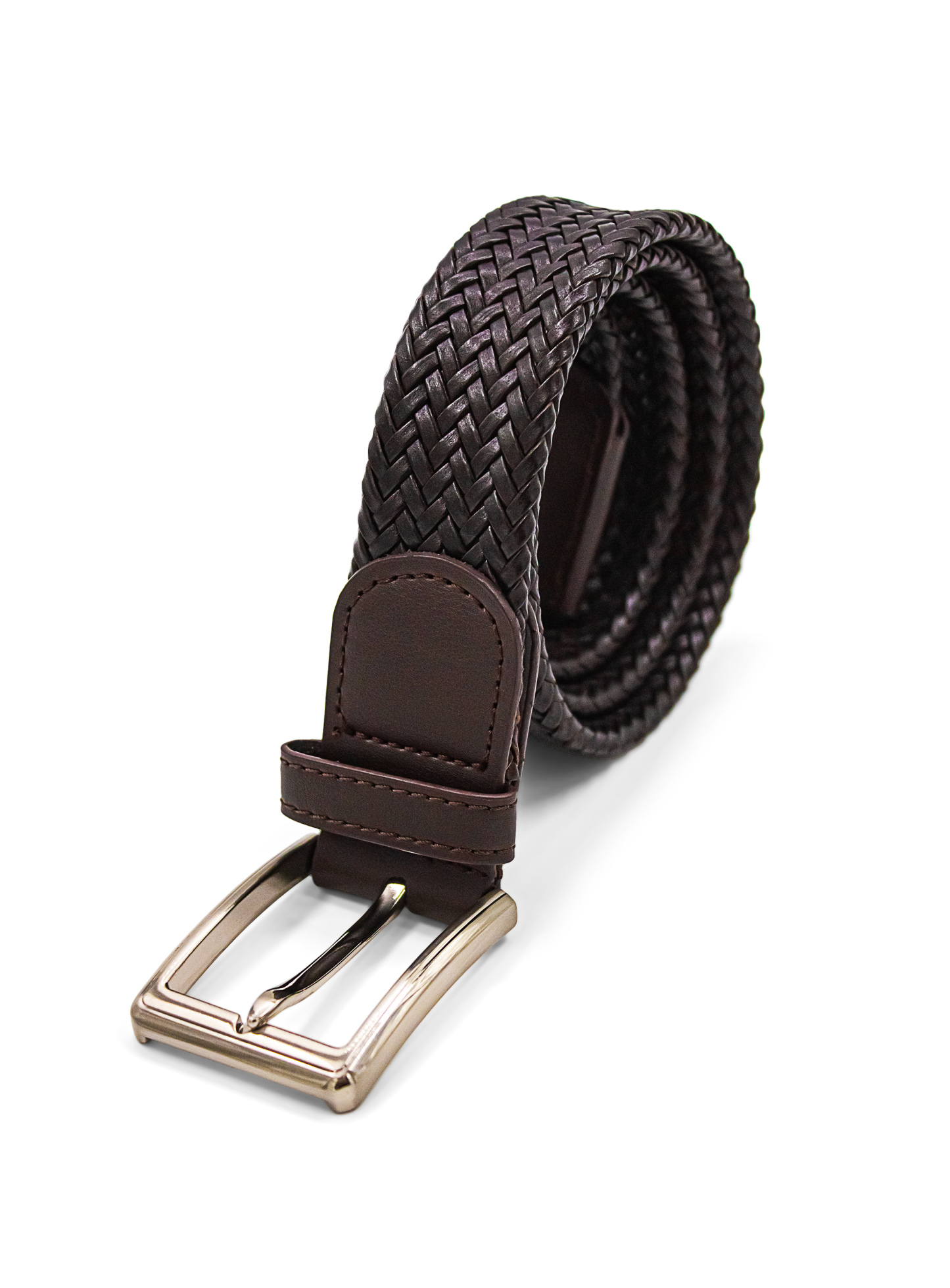 Men {collection_title} Woven Leather Belt Peter Jackson