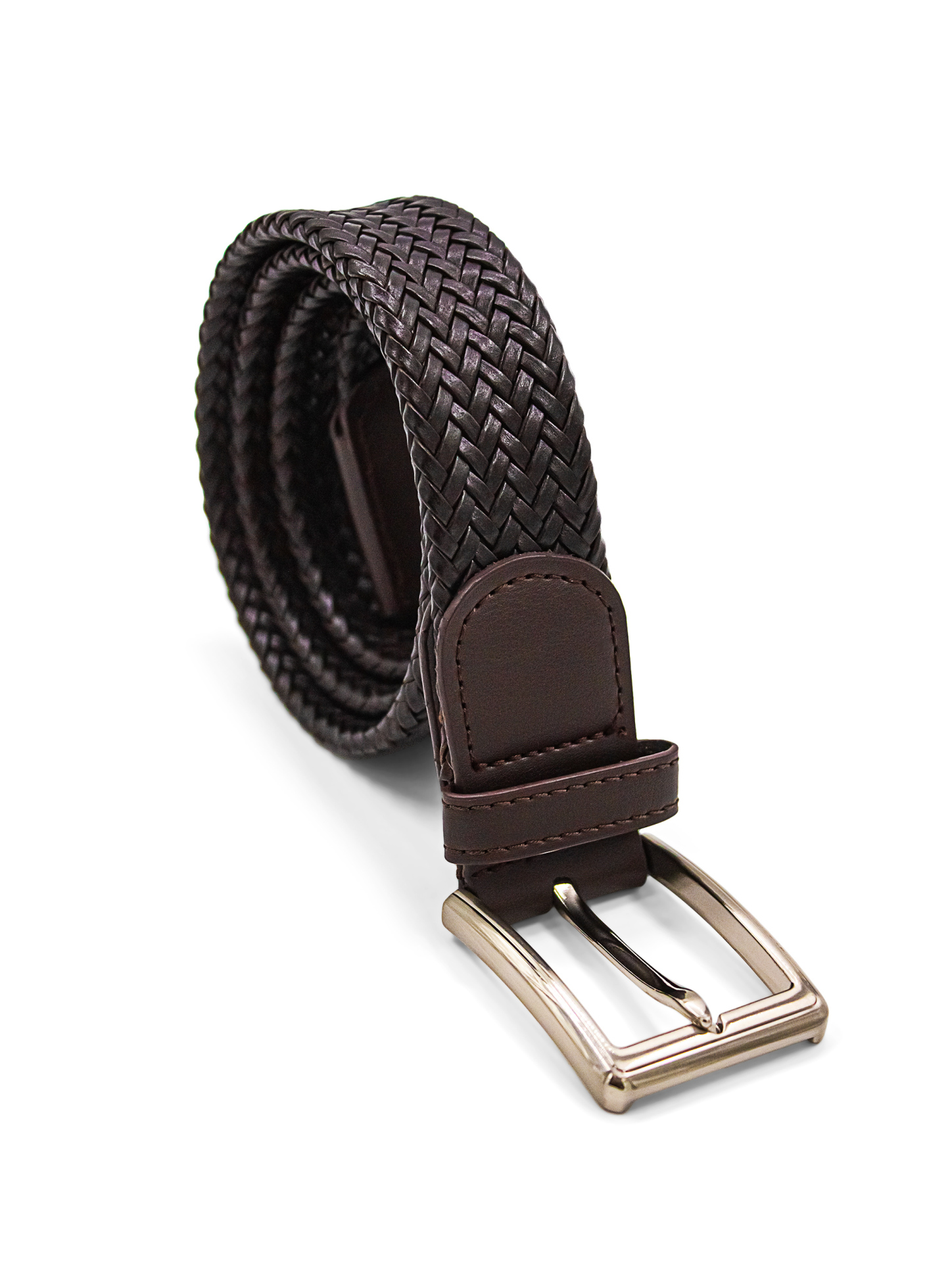 Men {collection_title} Woven Leather Belt Peter Jackson