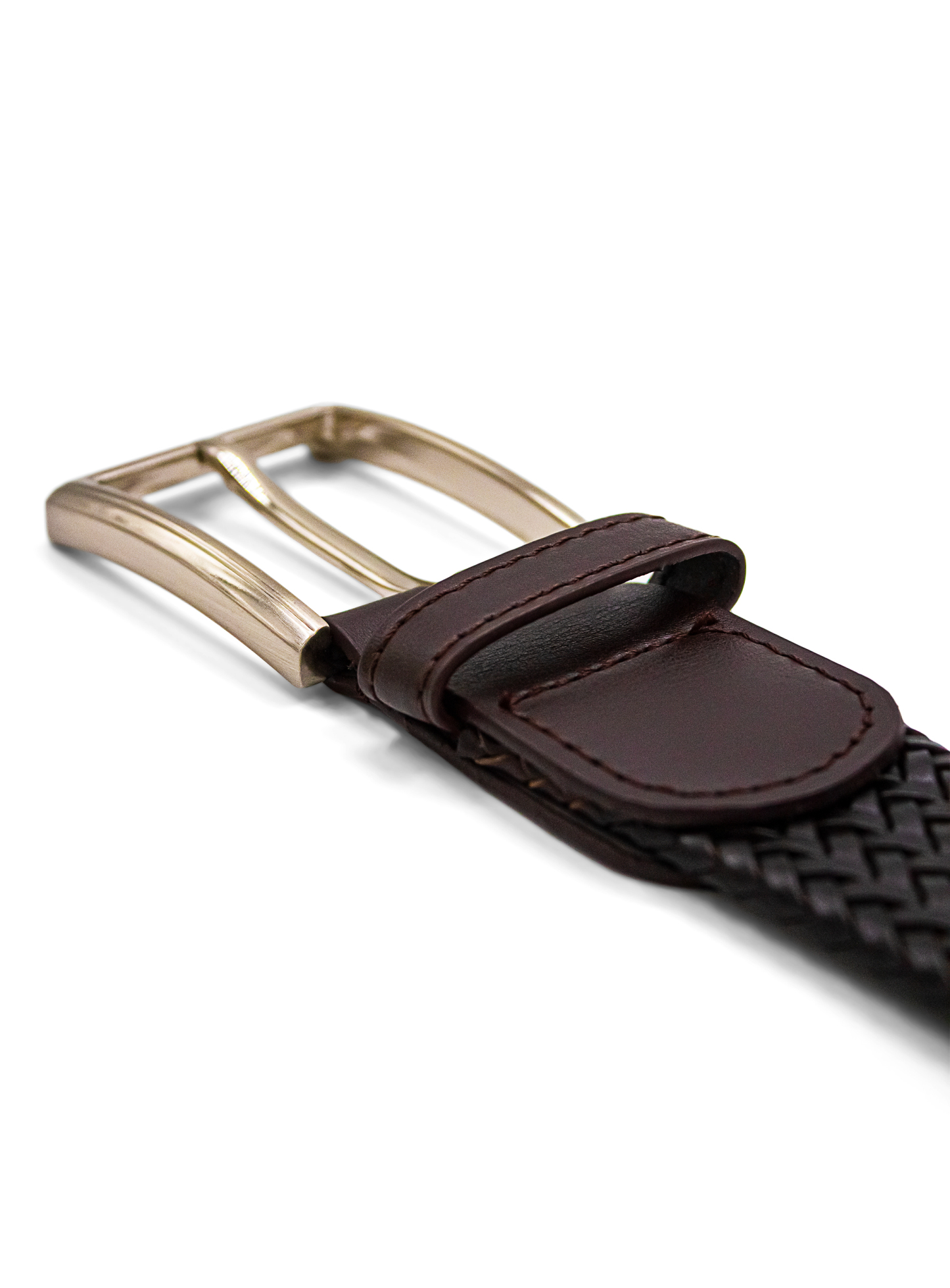 Men {collection_title} Woven Leather Belt Peter Jackson