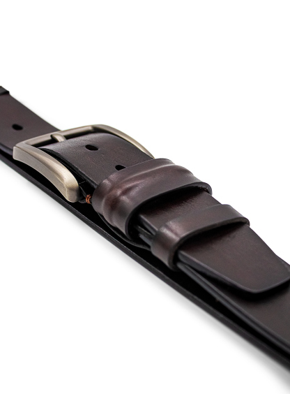 Men {collection_title} Brown Leather Jean Belt Peter Jackson