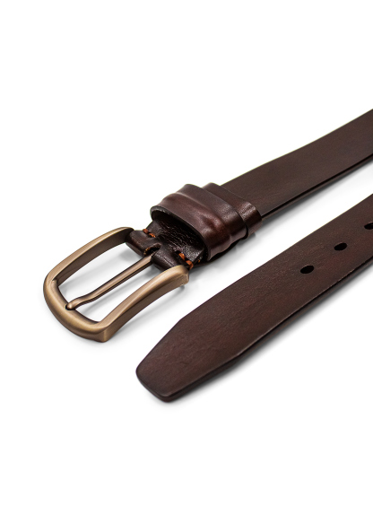 Men {collection_title} Brown Leather Jean Belt Peter Jackson