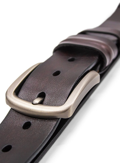 Men {collection_title} Brown Leather Jean Belt Peter Jackson