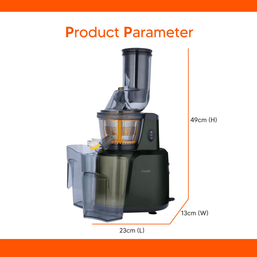 【Ice Maker & Slow Juicer】3 in 1 Big Mouth Slow Juicer Extractor Fruits