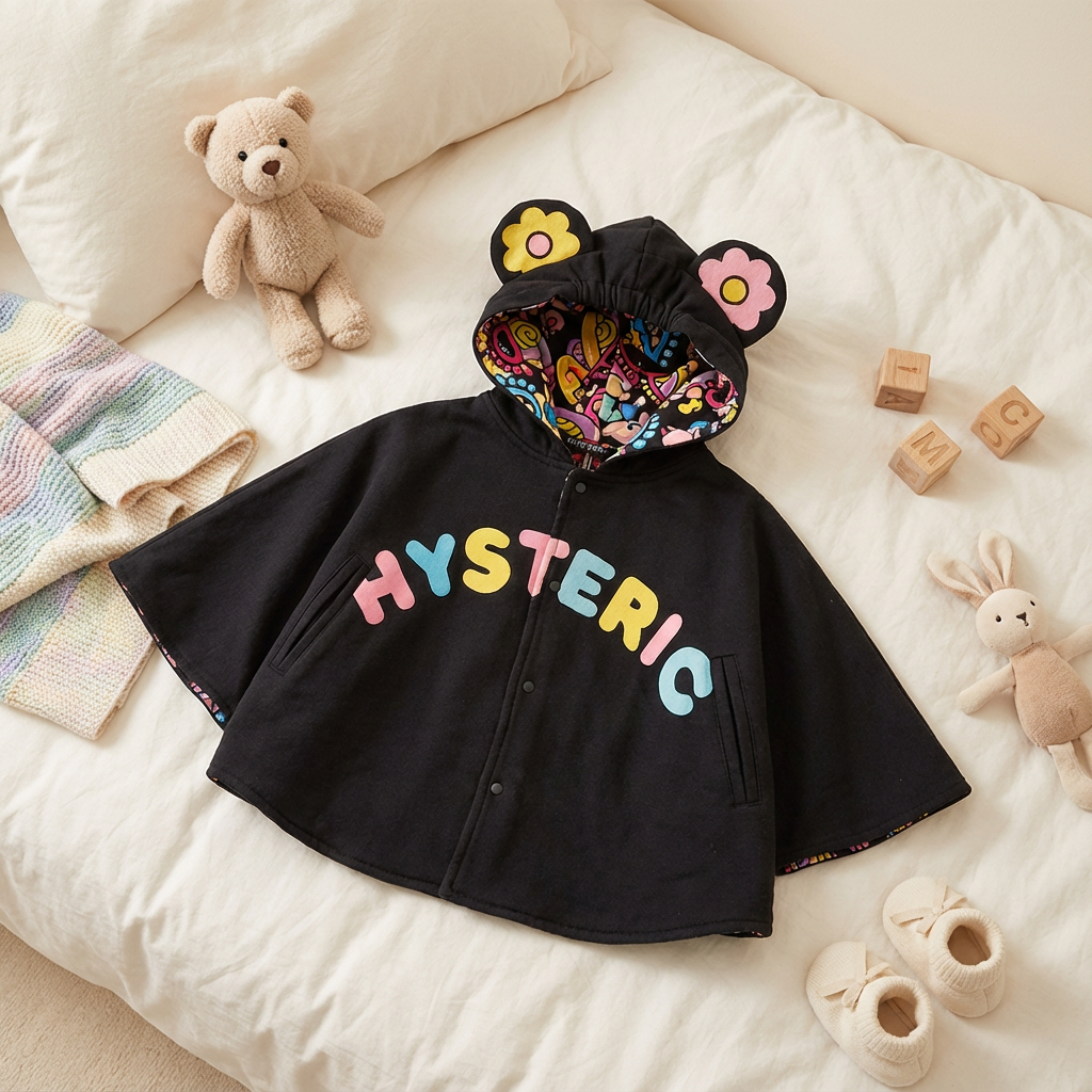 Hysteriamini ベビーポンチョ 4色展開 (S-L) 091515