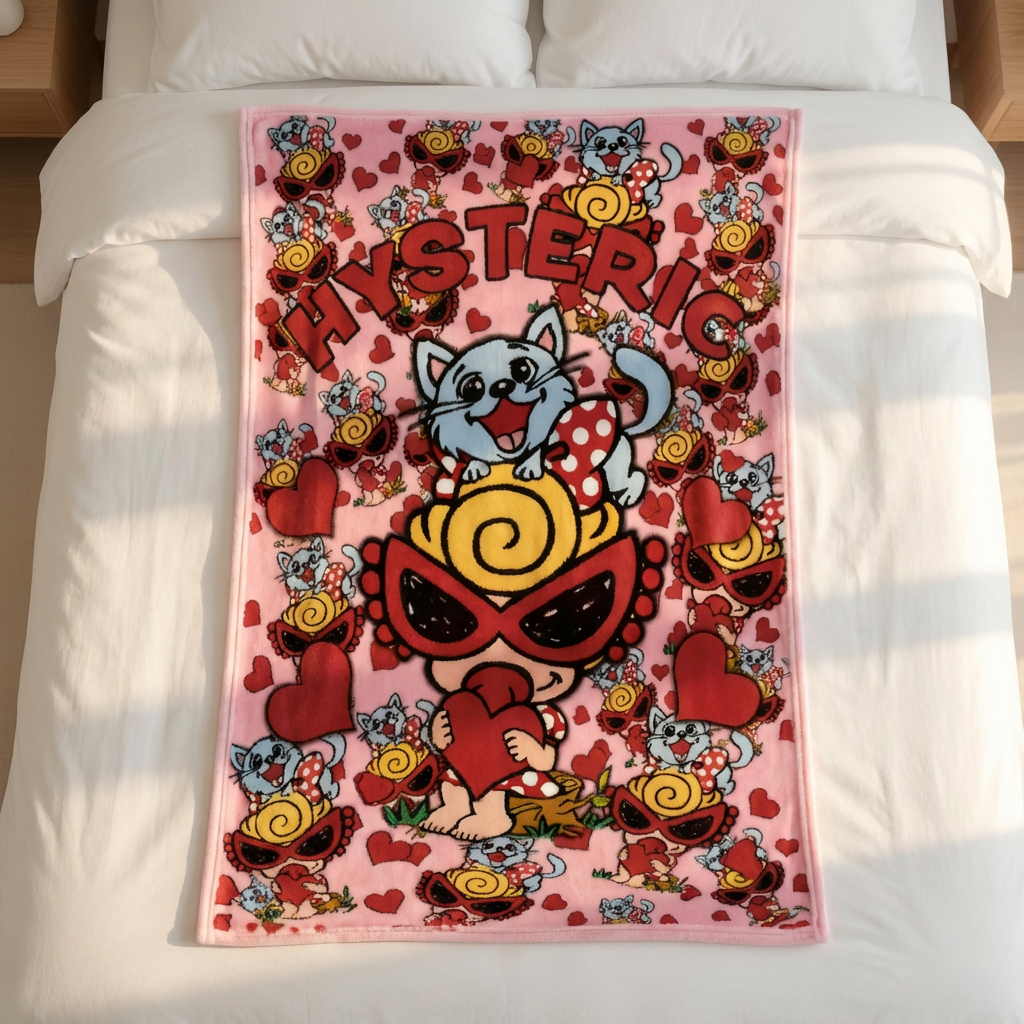 Hysteriamini 毛布 ブランケット スワンネル3wayひざ掛け 1203-5