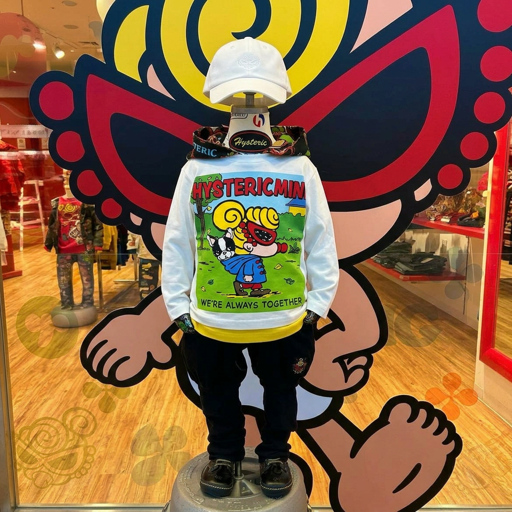 Hysteriamini 長袖Tシャツ (90cm-140cm) 0303-2-1