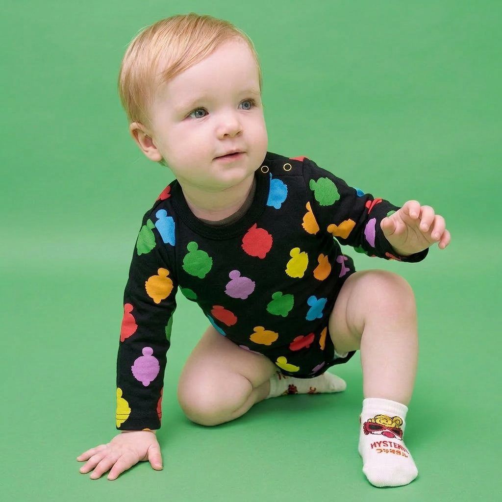 Hysteriamini 長袖ロンパース(70cm-100cm) 0305-3-4