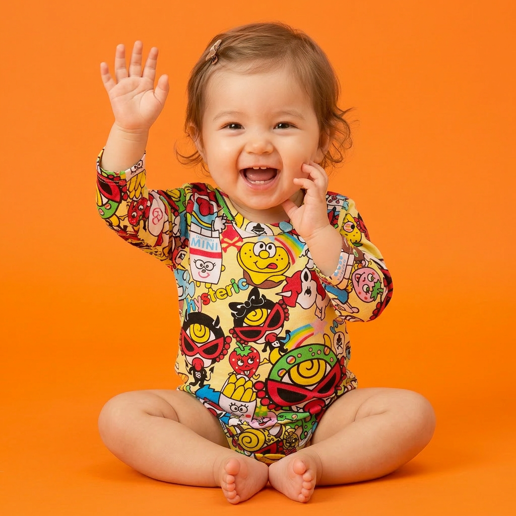 Hysteriamini 長袖ロンパース(70cm-100cm) 0305-3-6