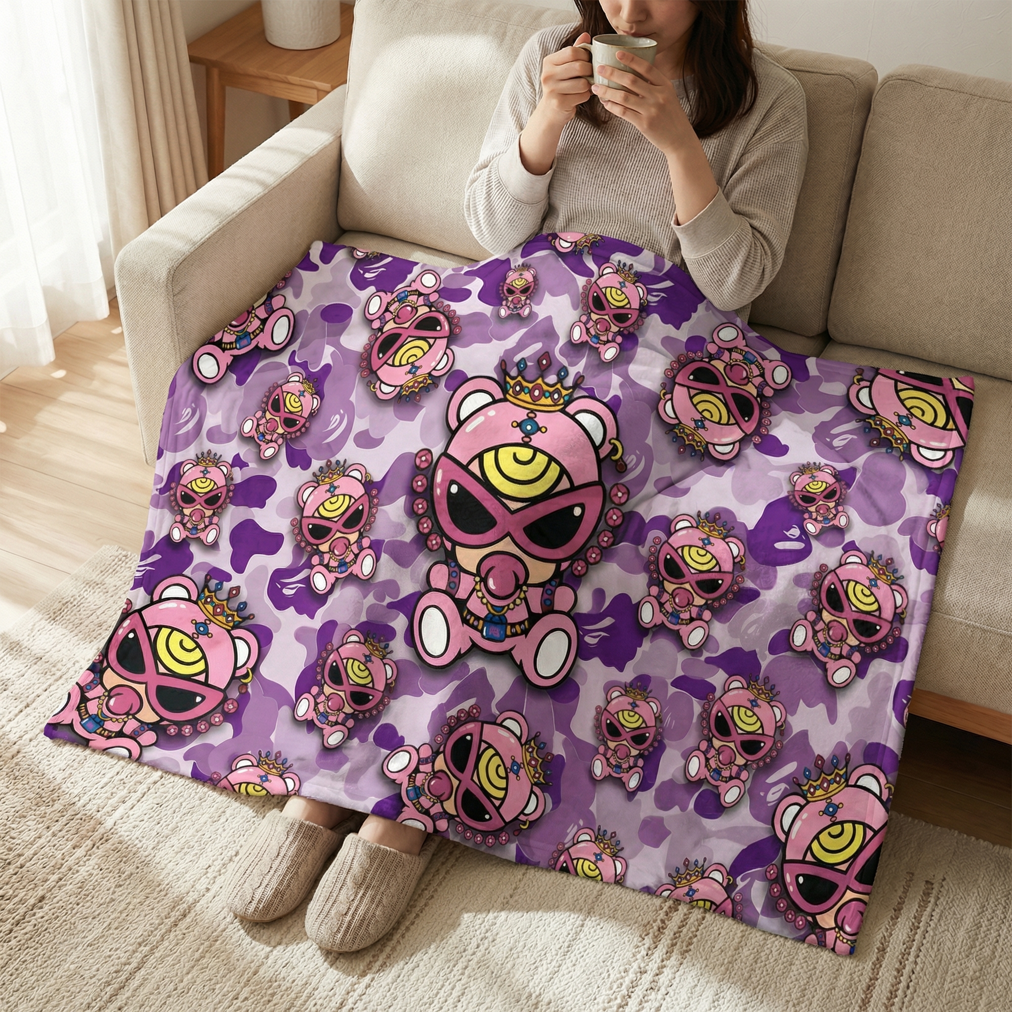 Hysteriamini  膝掛け ひざ掛け かわいい あったか 260327-12