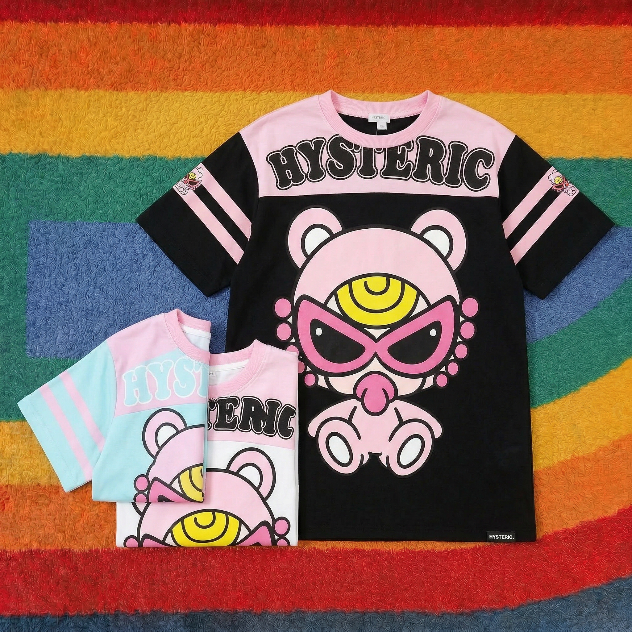 Hysteriamini ビッグTシャツ 3色展開(90cm-140cm/M)260408-5